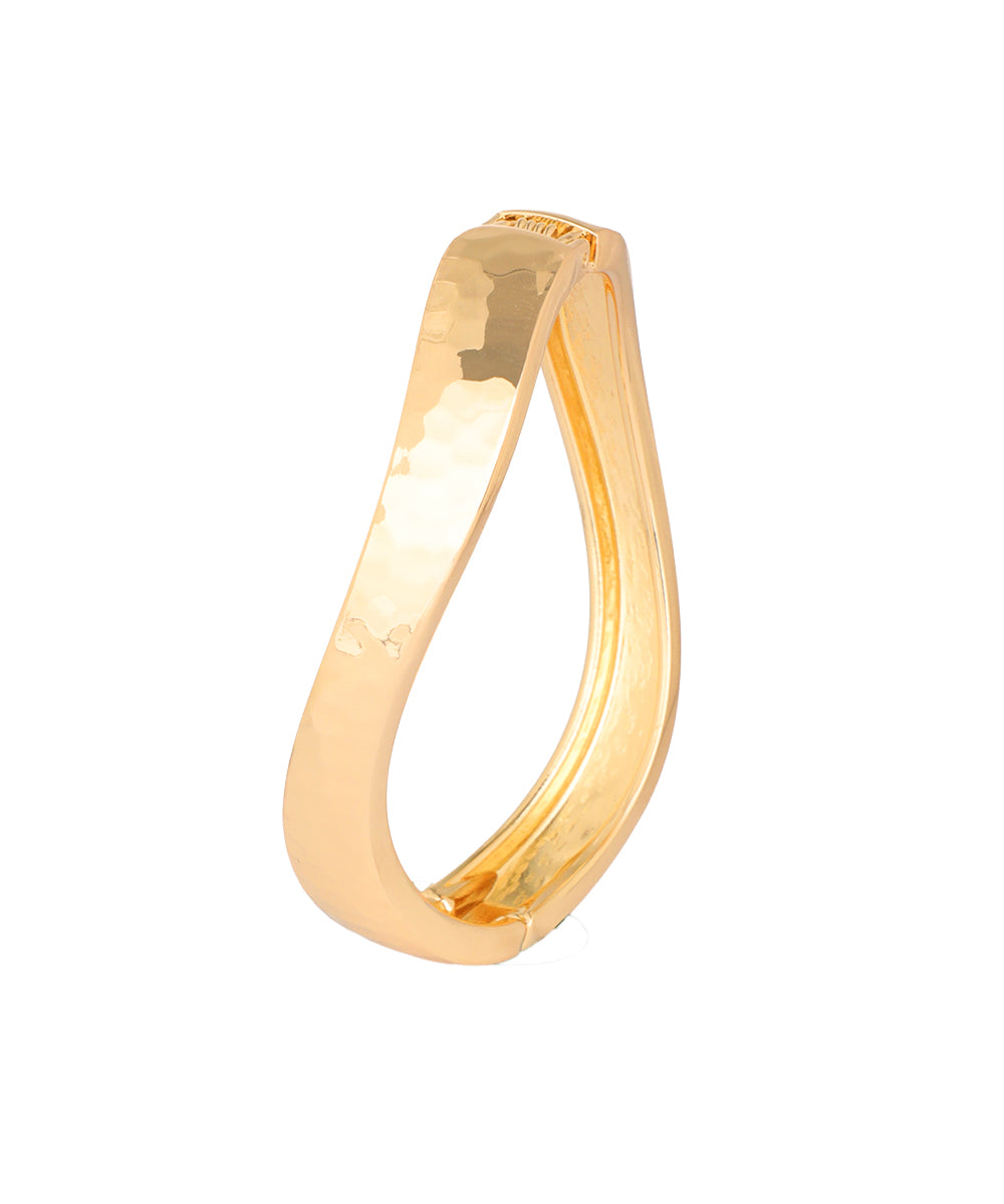 Twisted Wave Bangle Bracelet | Stylika