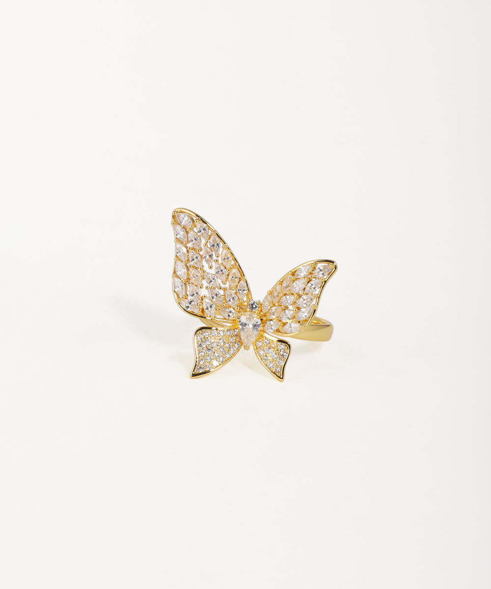 Marquise Wing Butterfly Statement Ring | Stylika