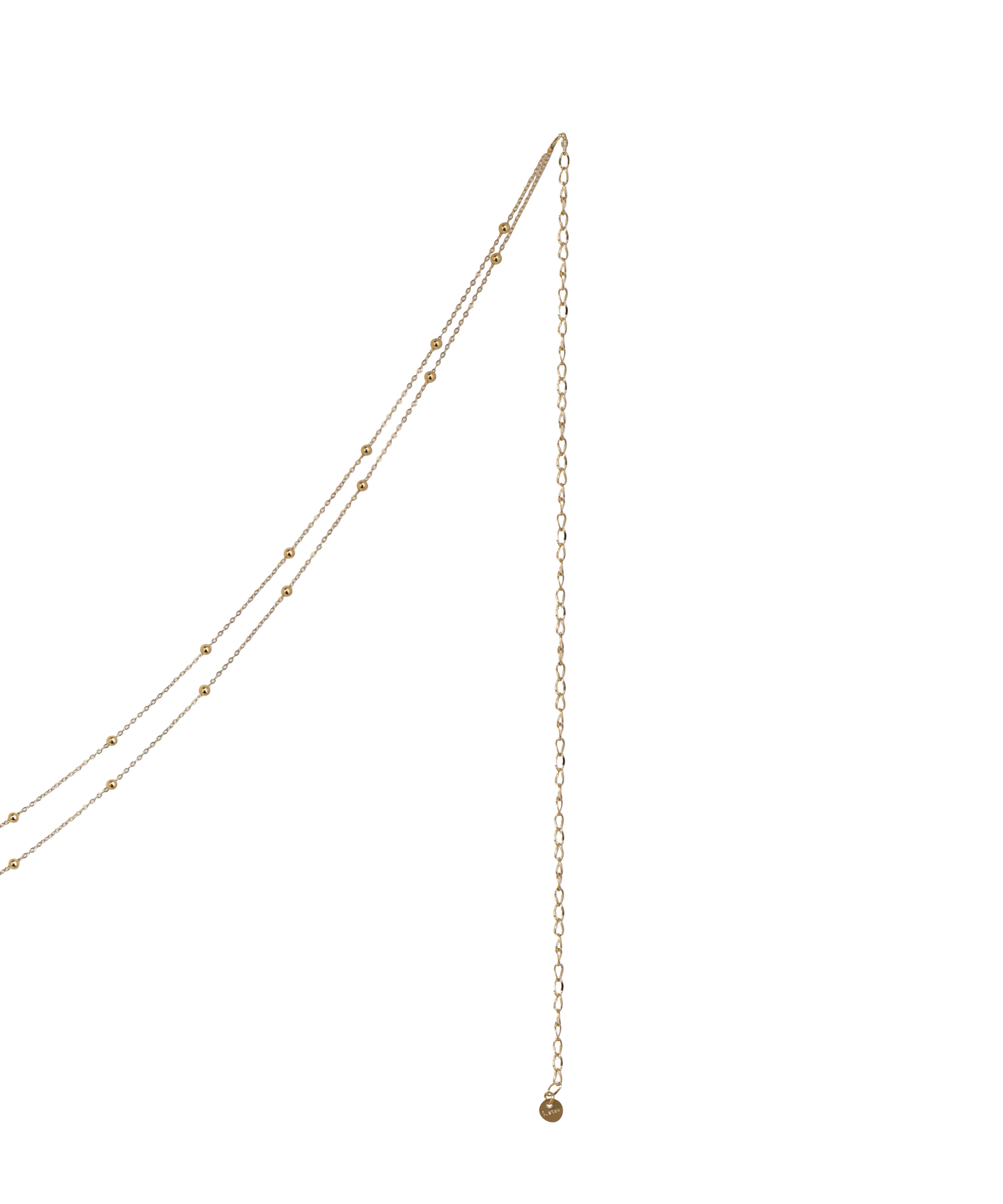 Delicate Layered Beaded Waist Chain with Heart Charm | Stylika