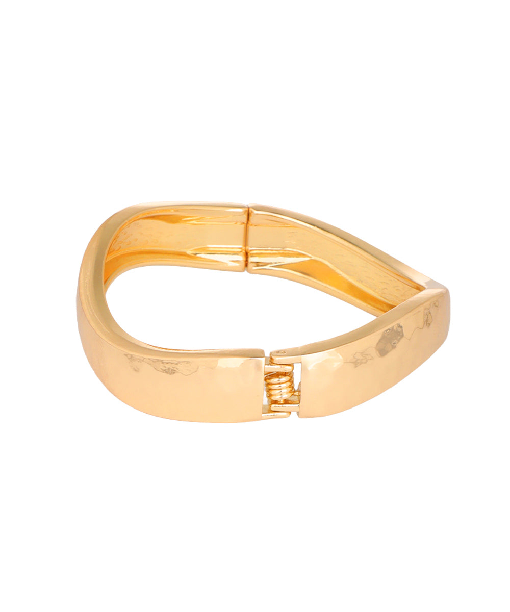 Twisted Wave Bangle Bracelet | Stylika