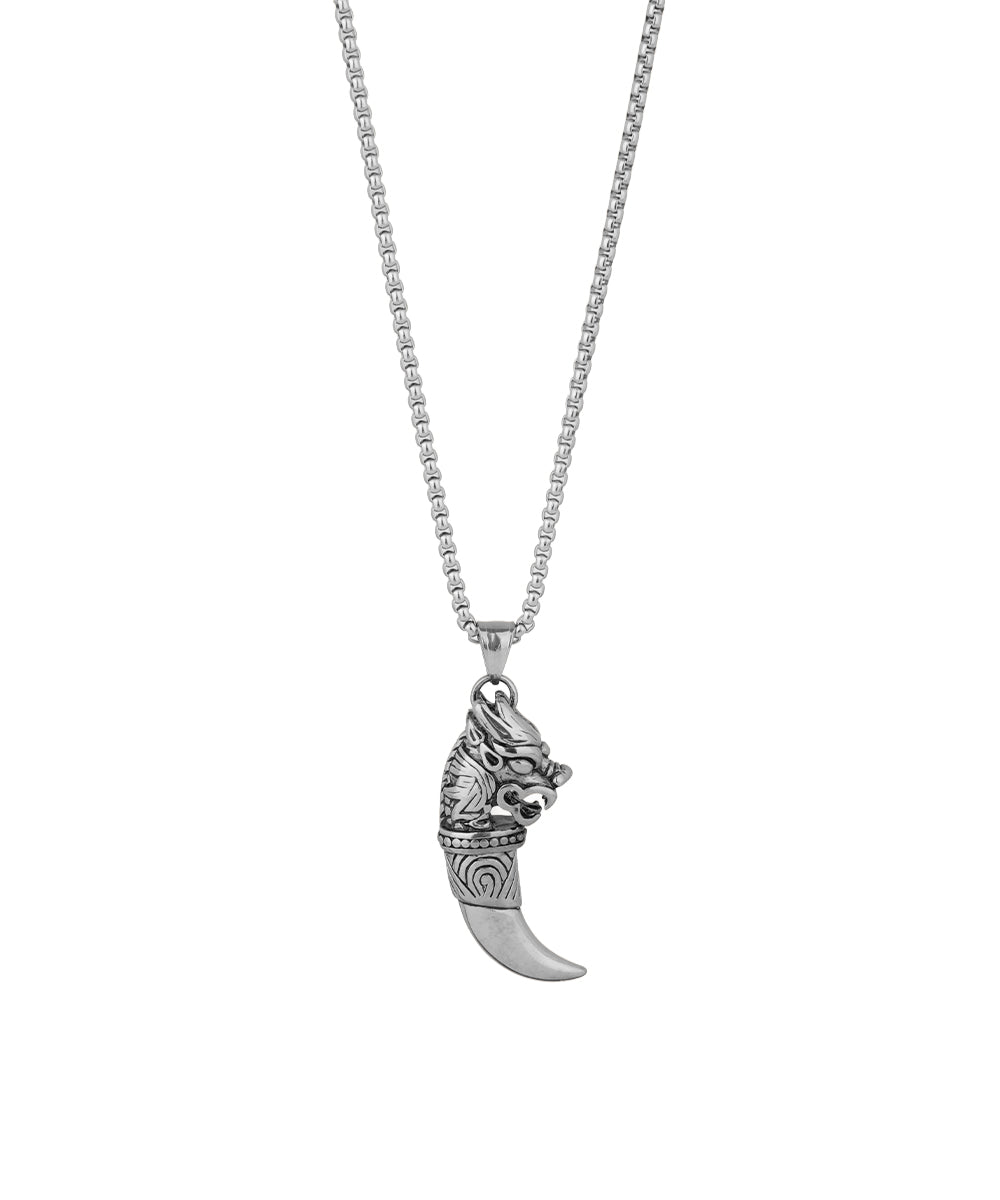 Fang Crest Pendant Necklace | Stylika