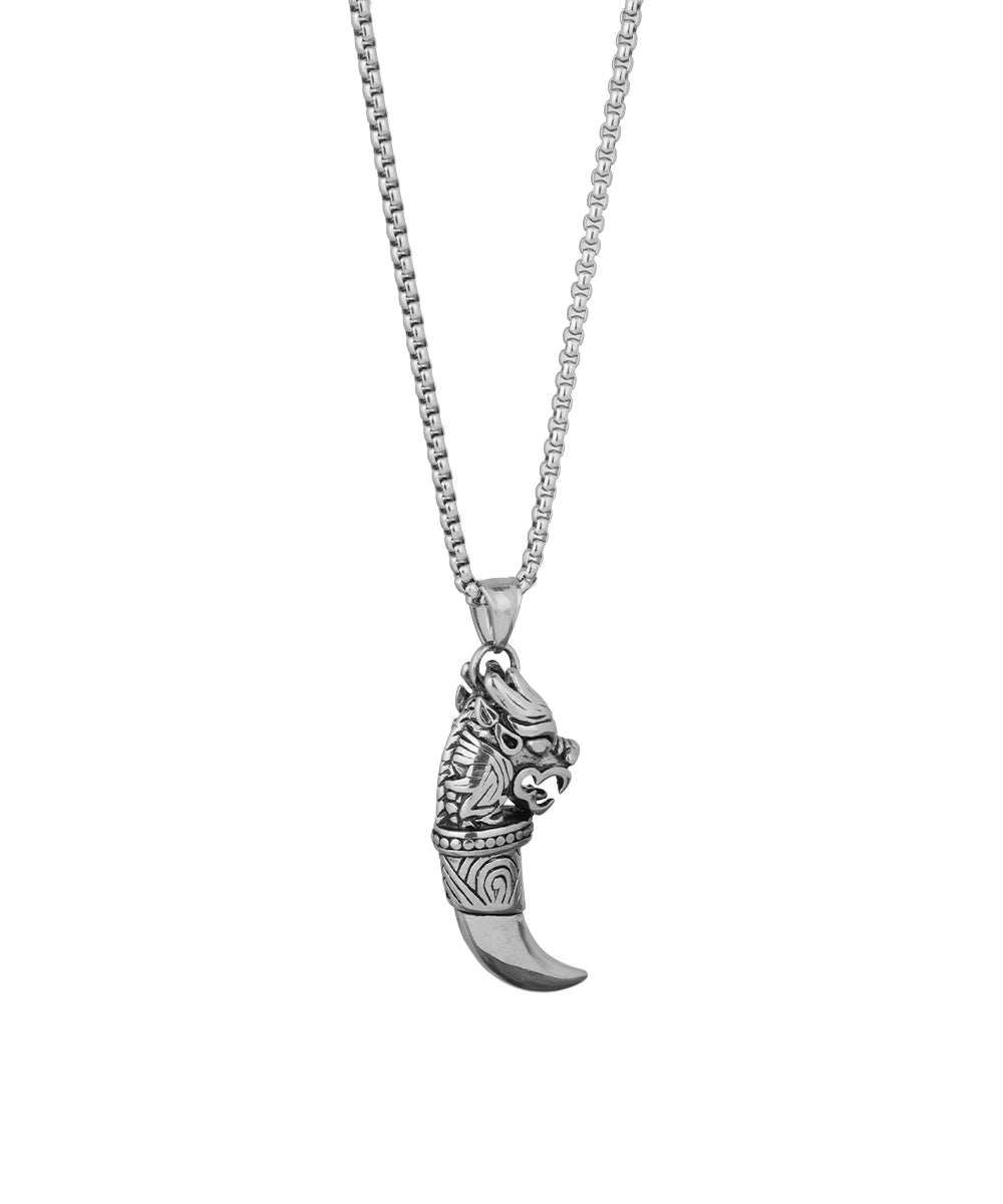 Fang Crest Pendant Necklace | Stylika