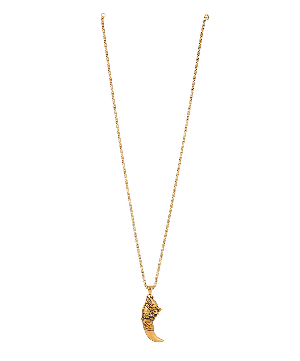 Fang Crest Pendant Necklace | Stylika