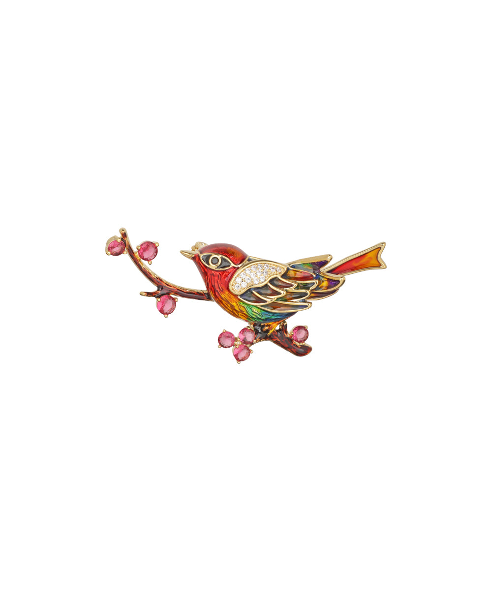 Bird on Branch Brooch | Stylika