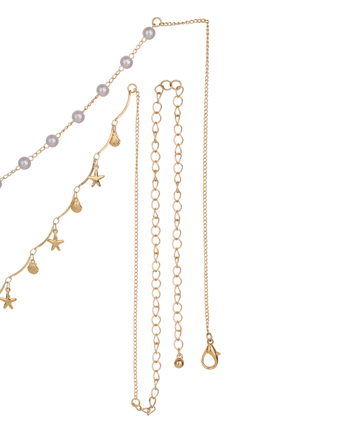 Layered Star and Shell Motif Waist Chain | Stylika