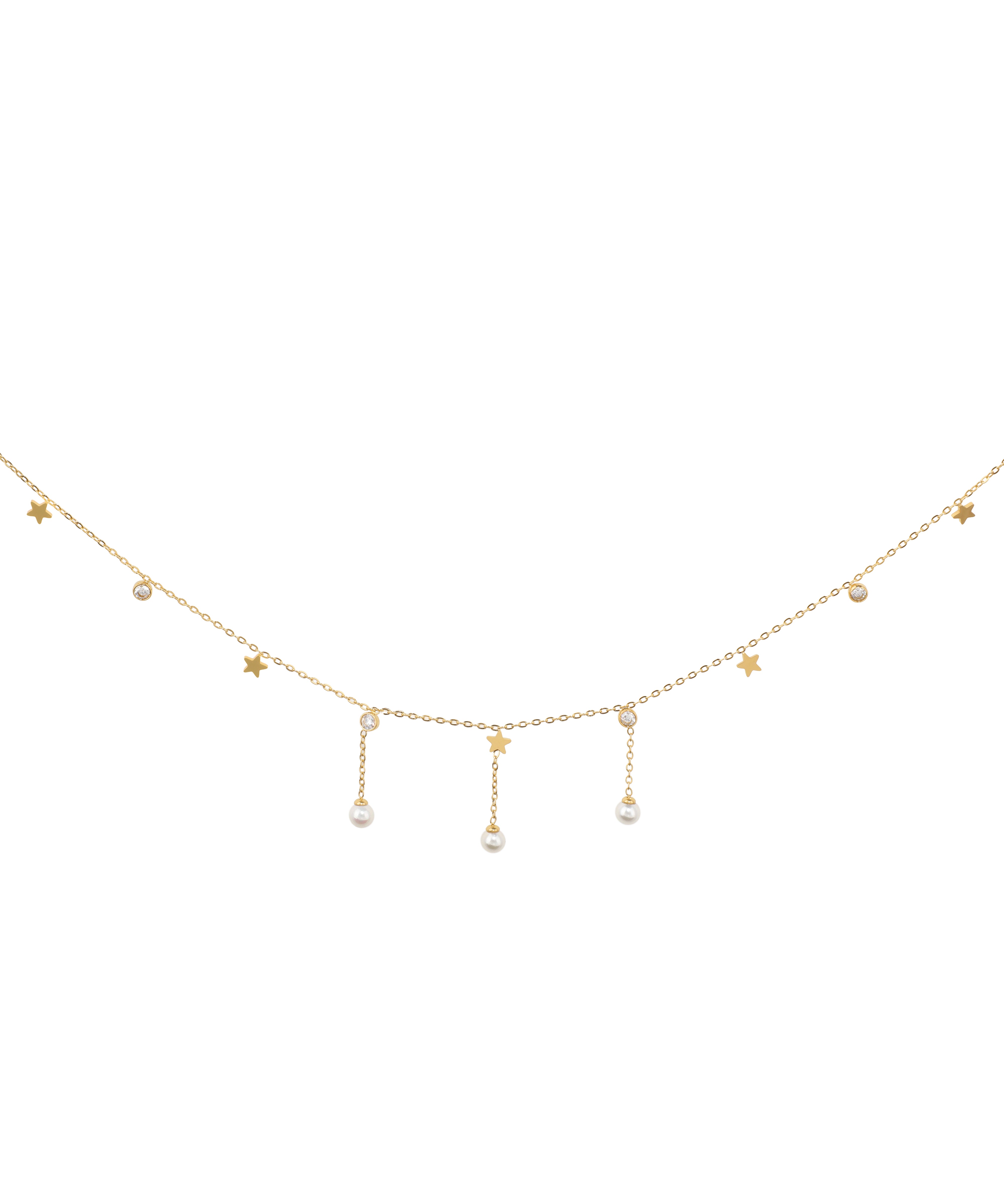Dainty Star & Stone Charm Adjustable Waist Chain | Stylika