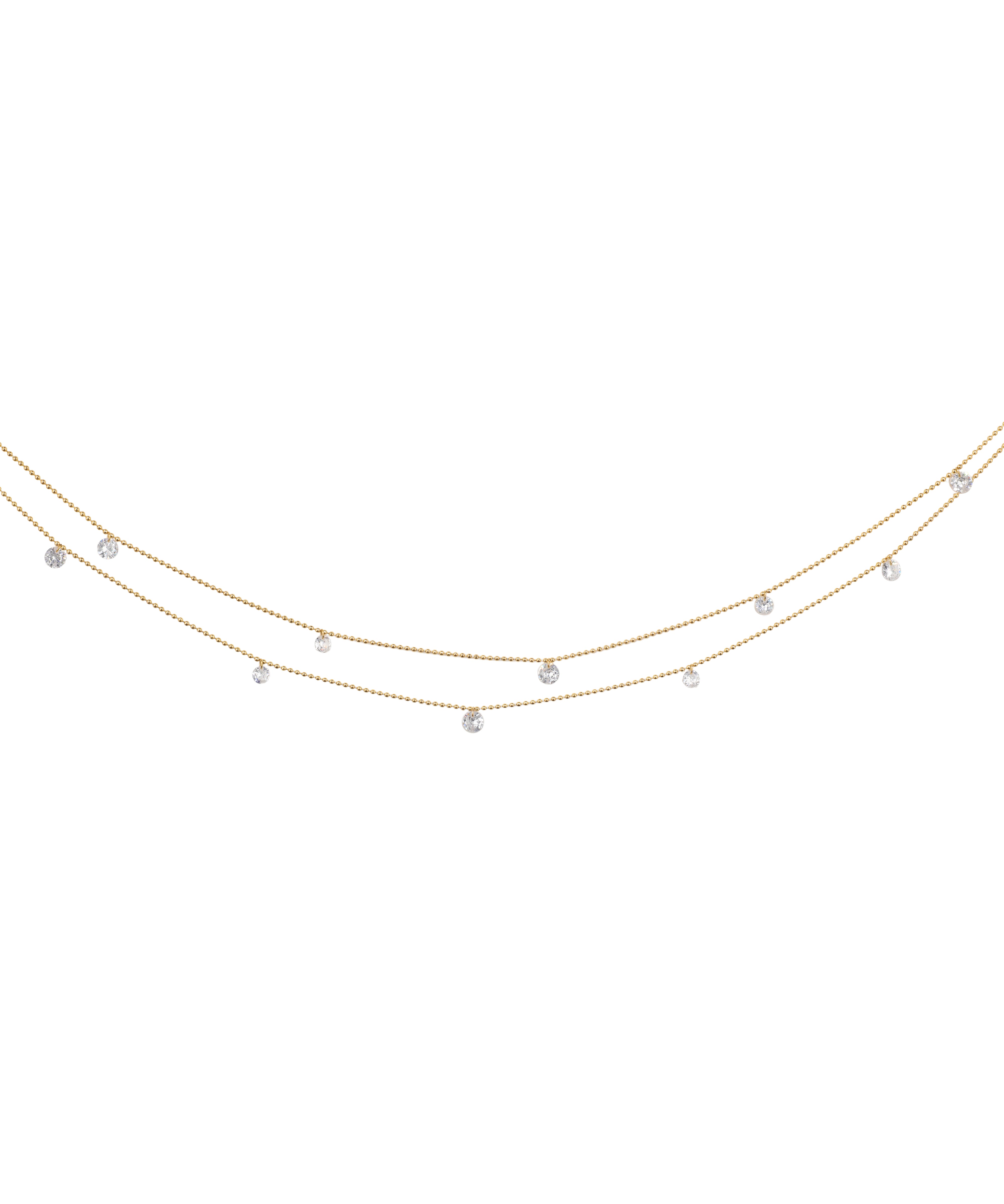 Delicate Floating Drop Layered Waist Chain | Stylika