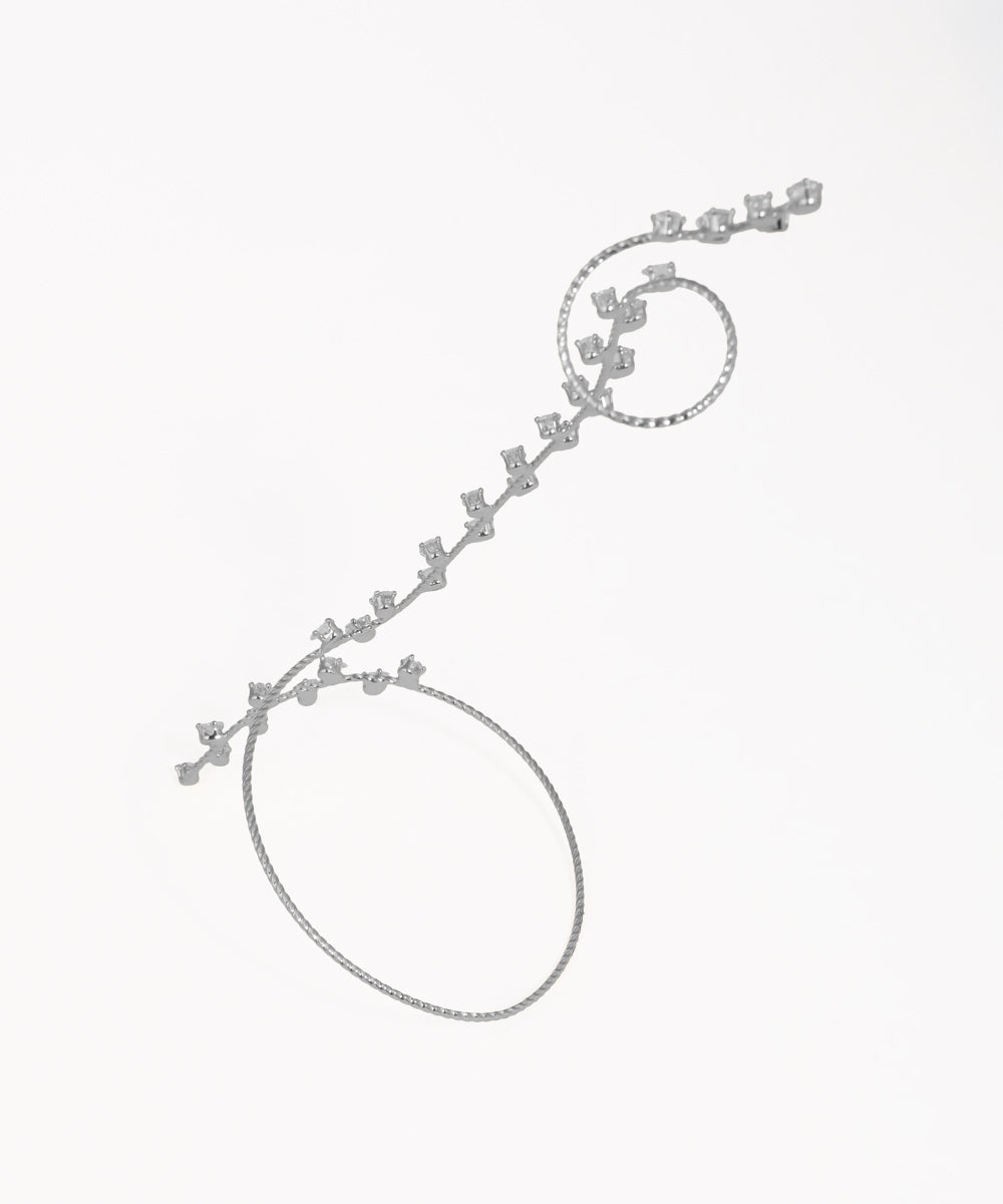 Distinctive Sparkling Vine Wrap Hand Cuffs | Stylika