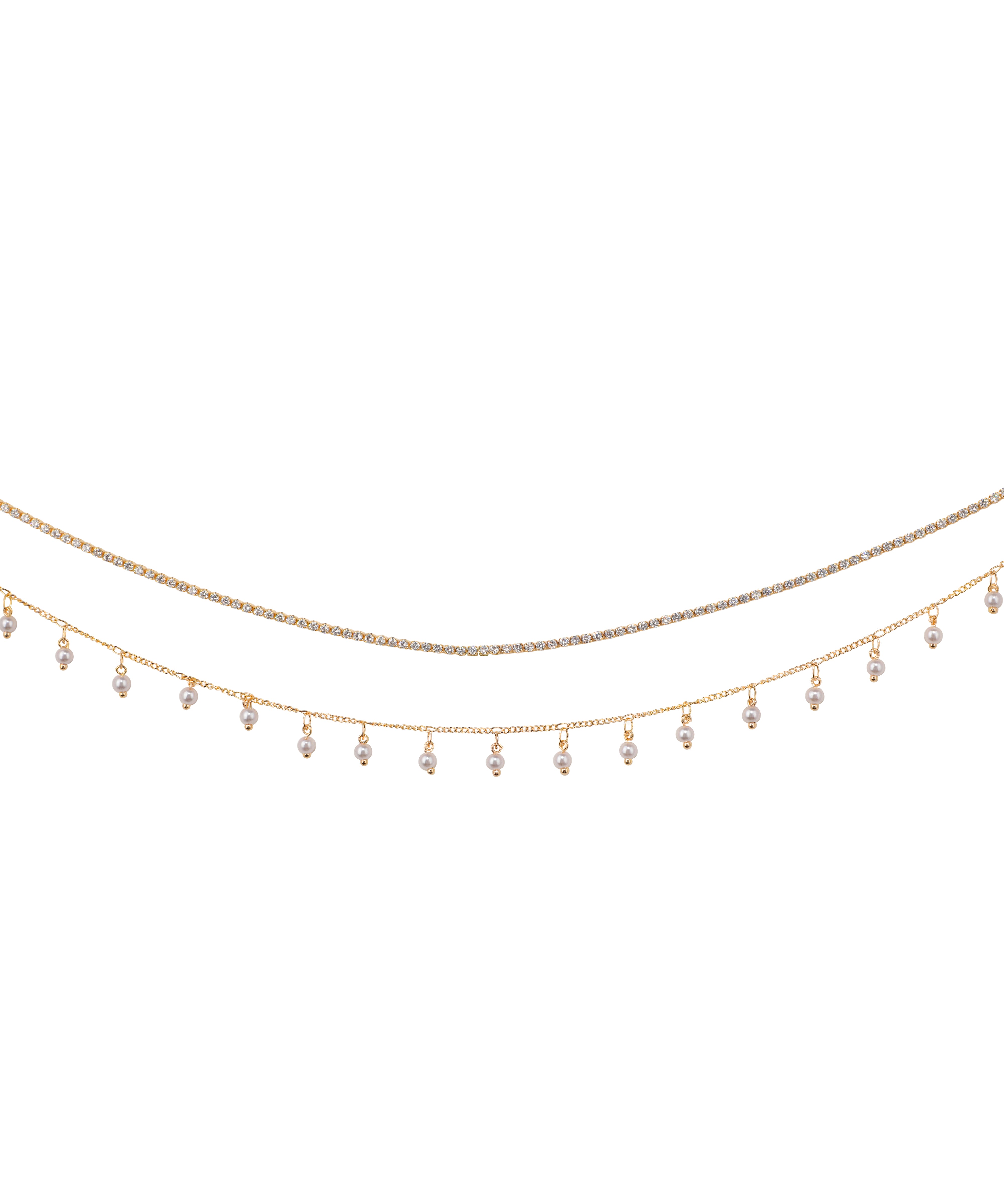 Sparkle Embellished Dual-Layer Waist Chain | Stylika