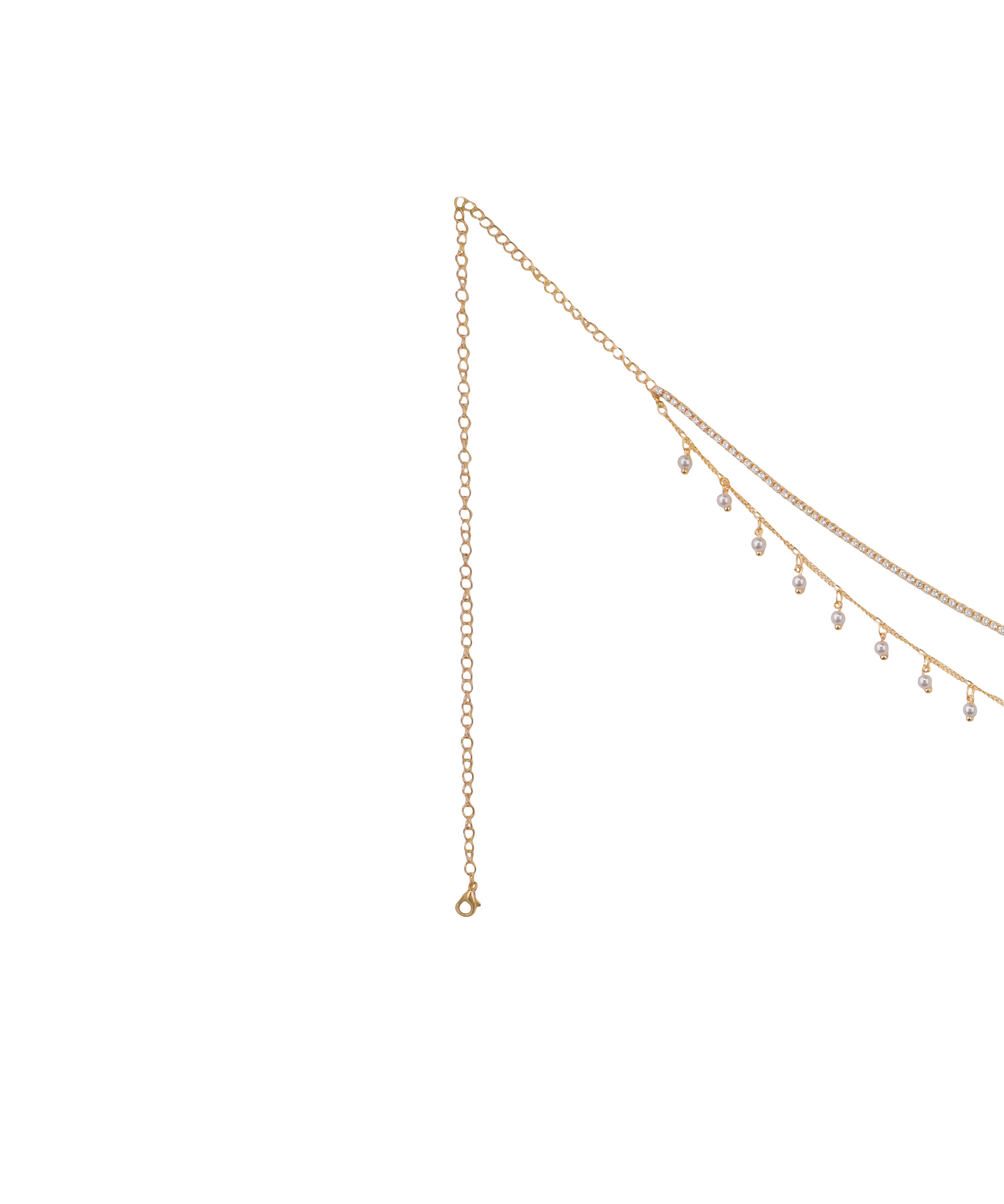 Sparkle Embellished Dual-Layer Waist Chain | Stylika