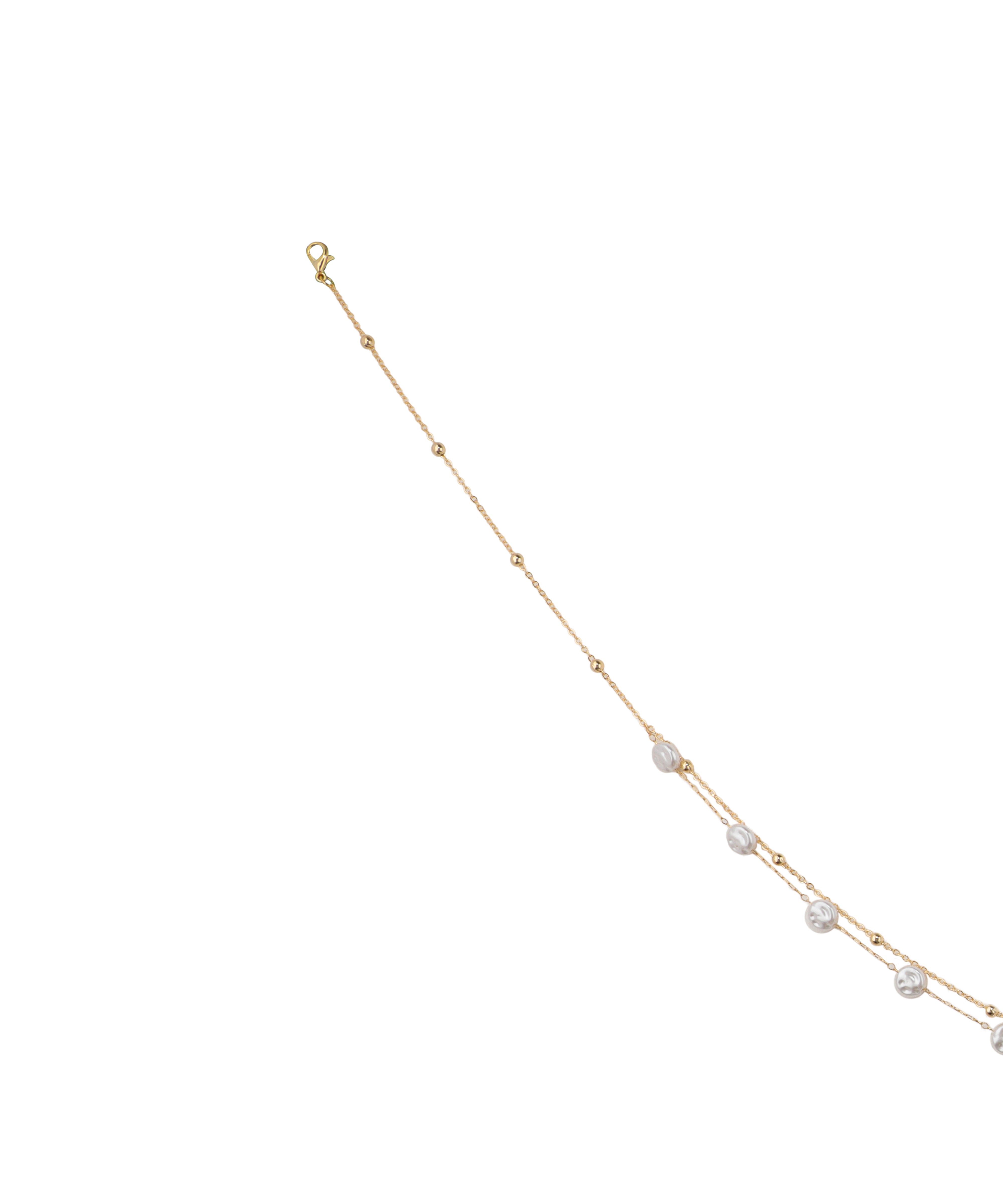 Double Layer Dainty Stone Waist Chain | Stylika