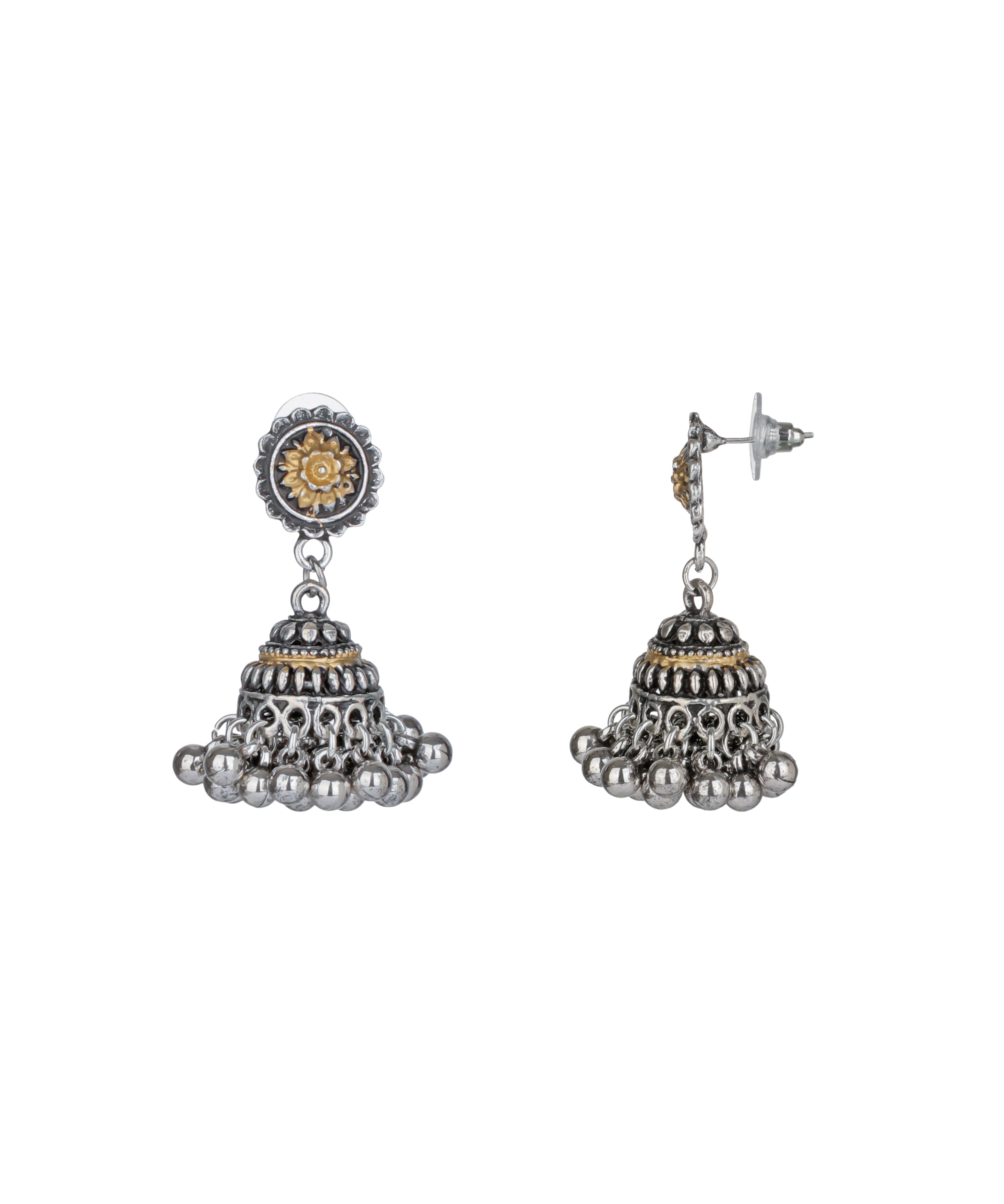 Celestial Arc Oxidised Necklace Set | Stylika