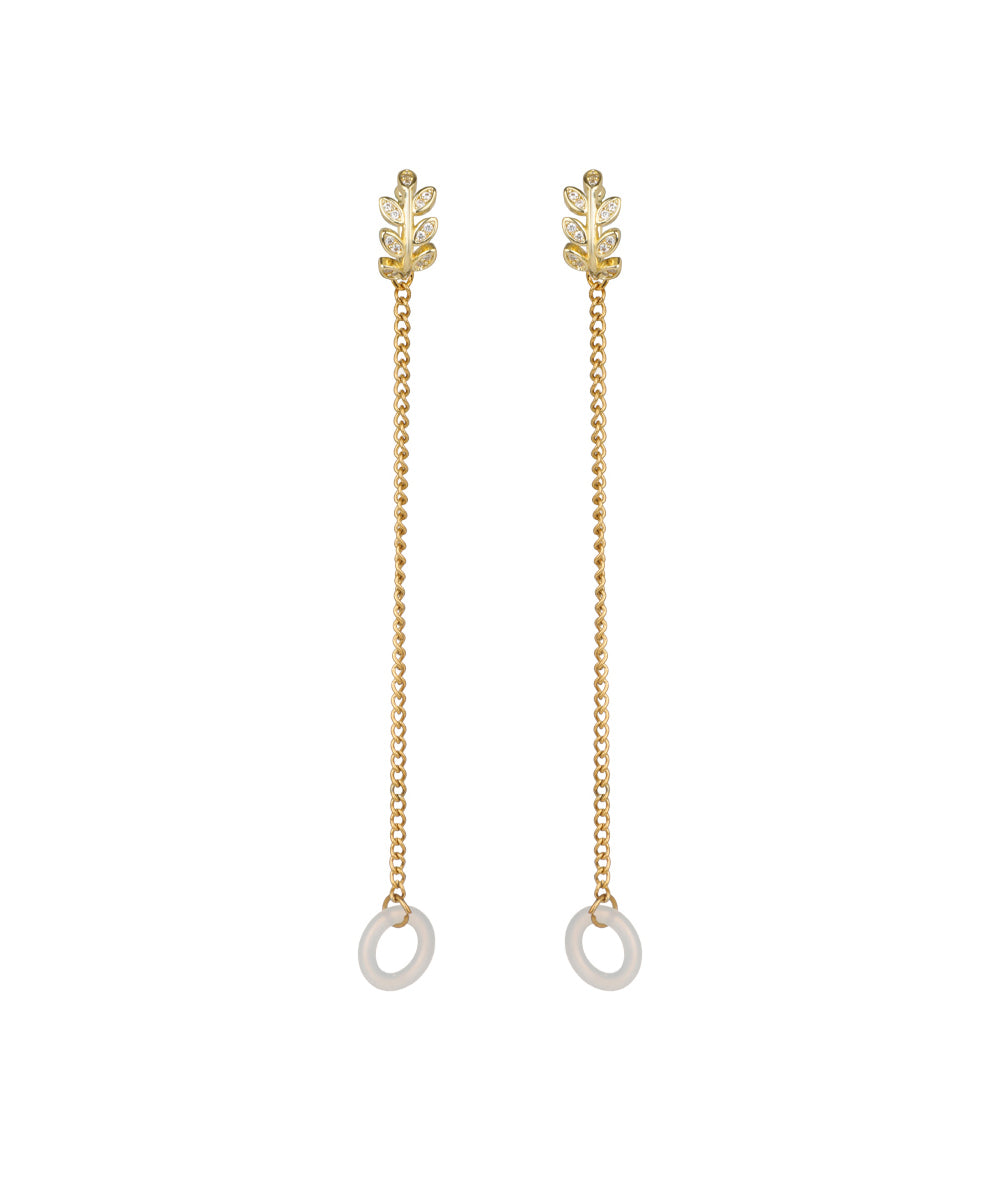 Leaf Motif Ear Cuff Chain for AirPods | Stylika