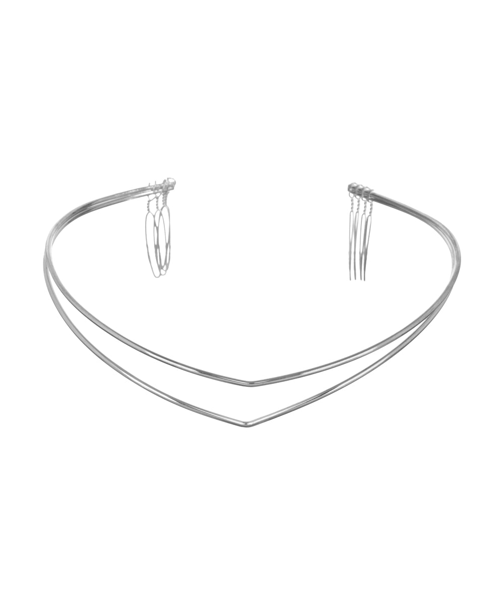 Minimal Double Wire Hair Tiara | Stylika