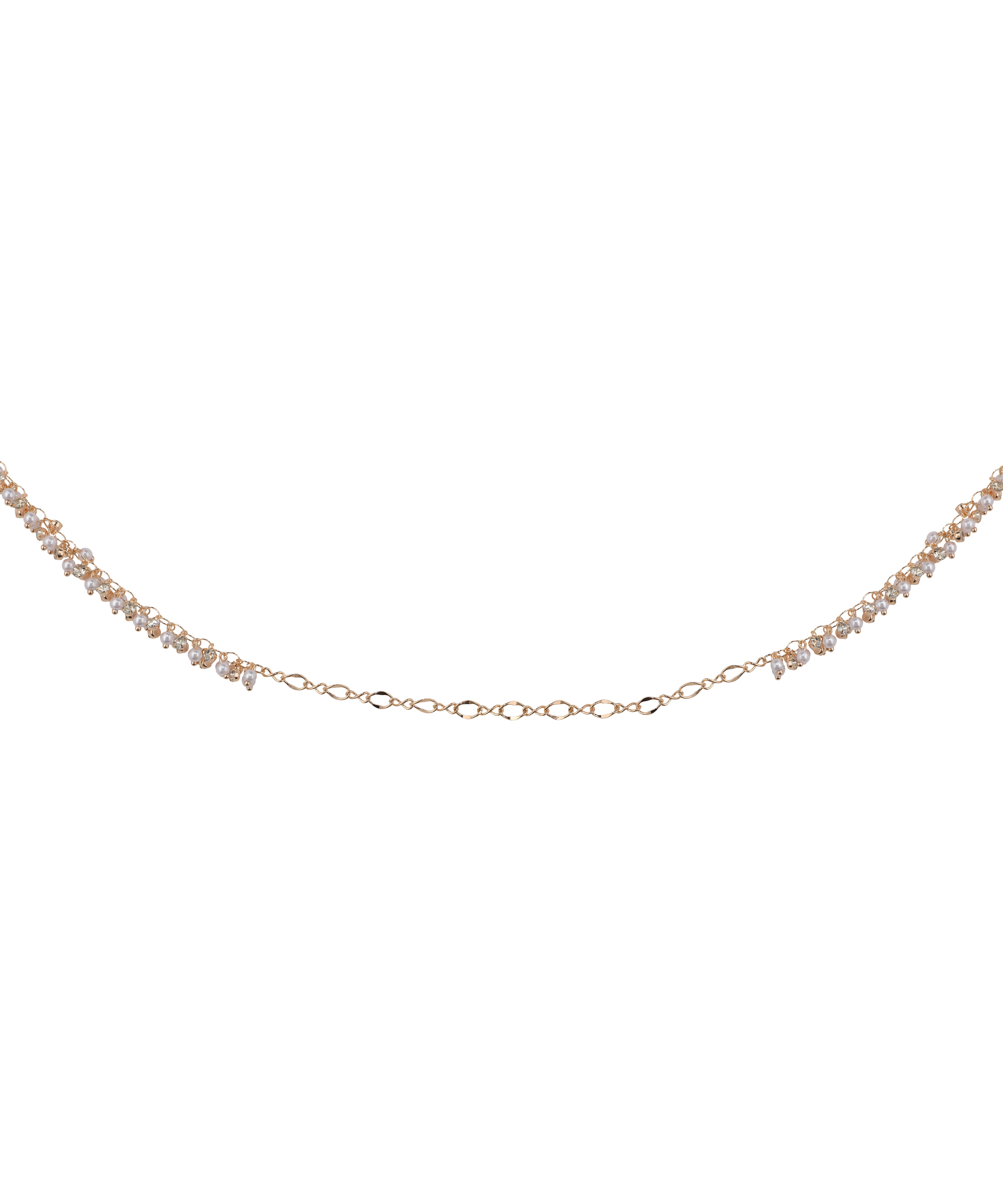 Delicate Beaded Multi-Strand Draped Waist Chain with Tassel | Stylika