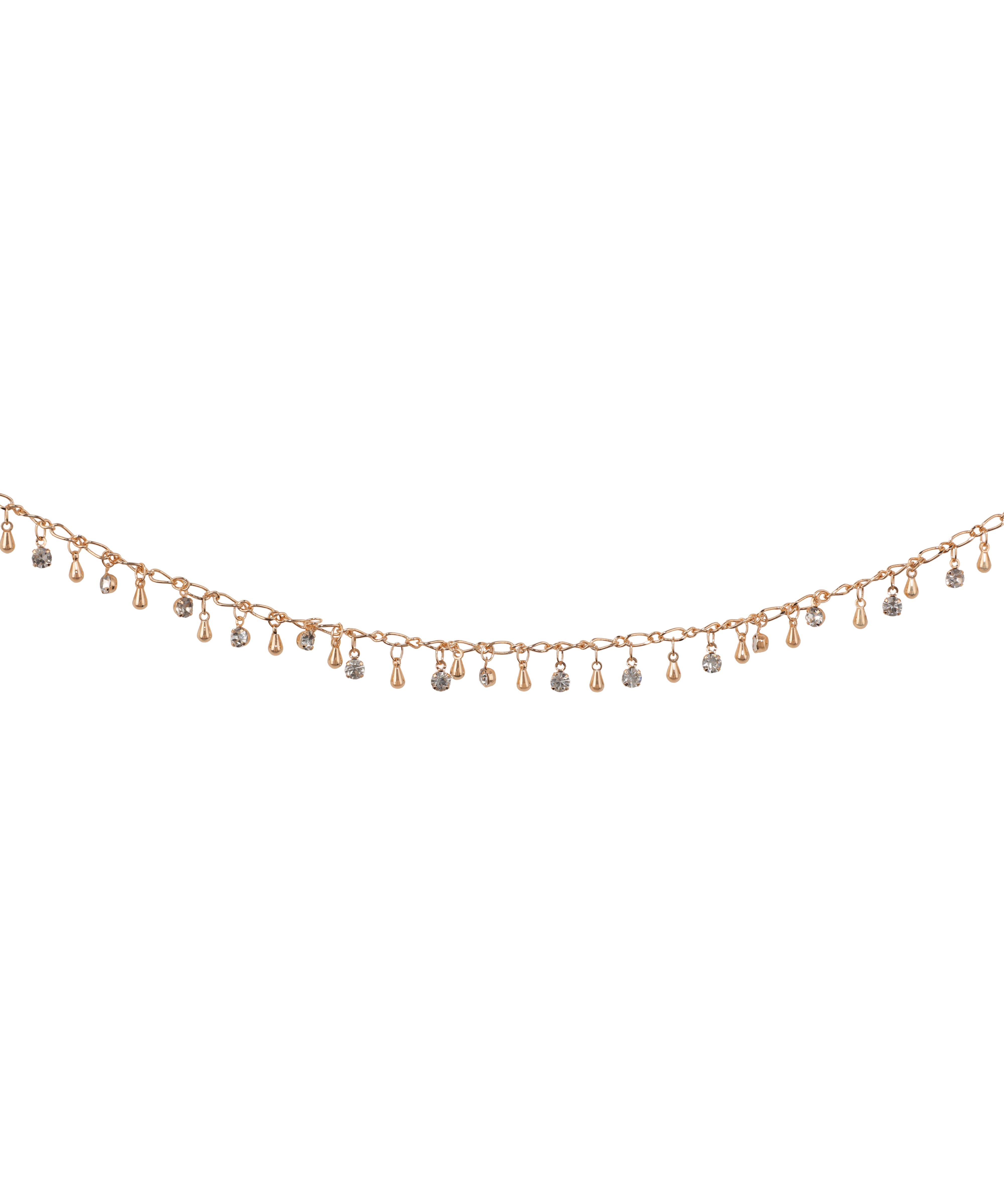 Delicate Shimmer Detail Adjustable Waist Chain | Stylika