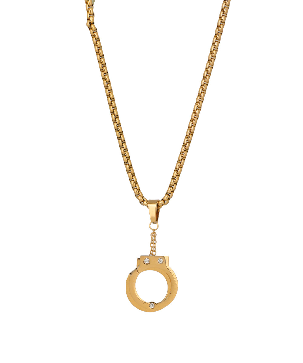 Handcuff Pendant Necklace | Stylika
