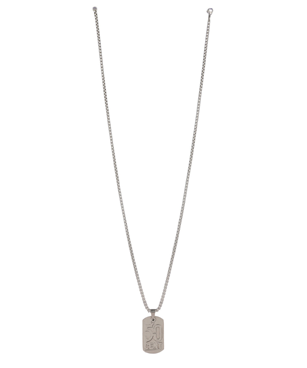 50 Cent Dog Tag Necklace | Stylika