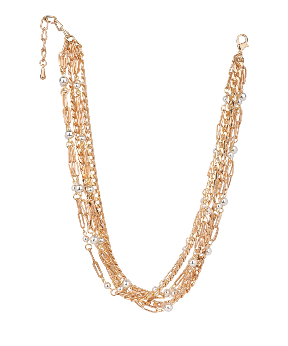 Multi-Layered Chain with Spherical Accents | Stylika