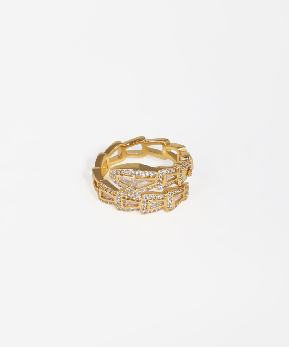 Snake Motif Wrap Around Ring | Stylika