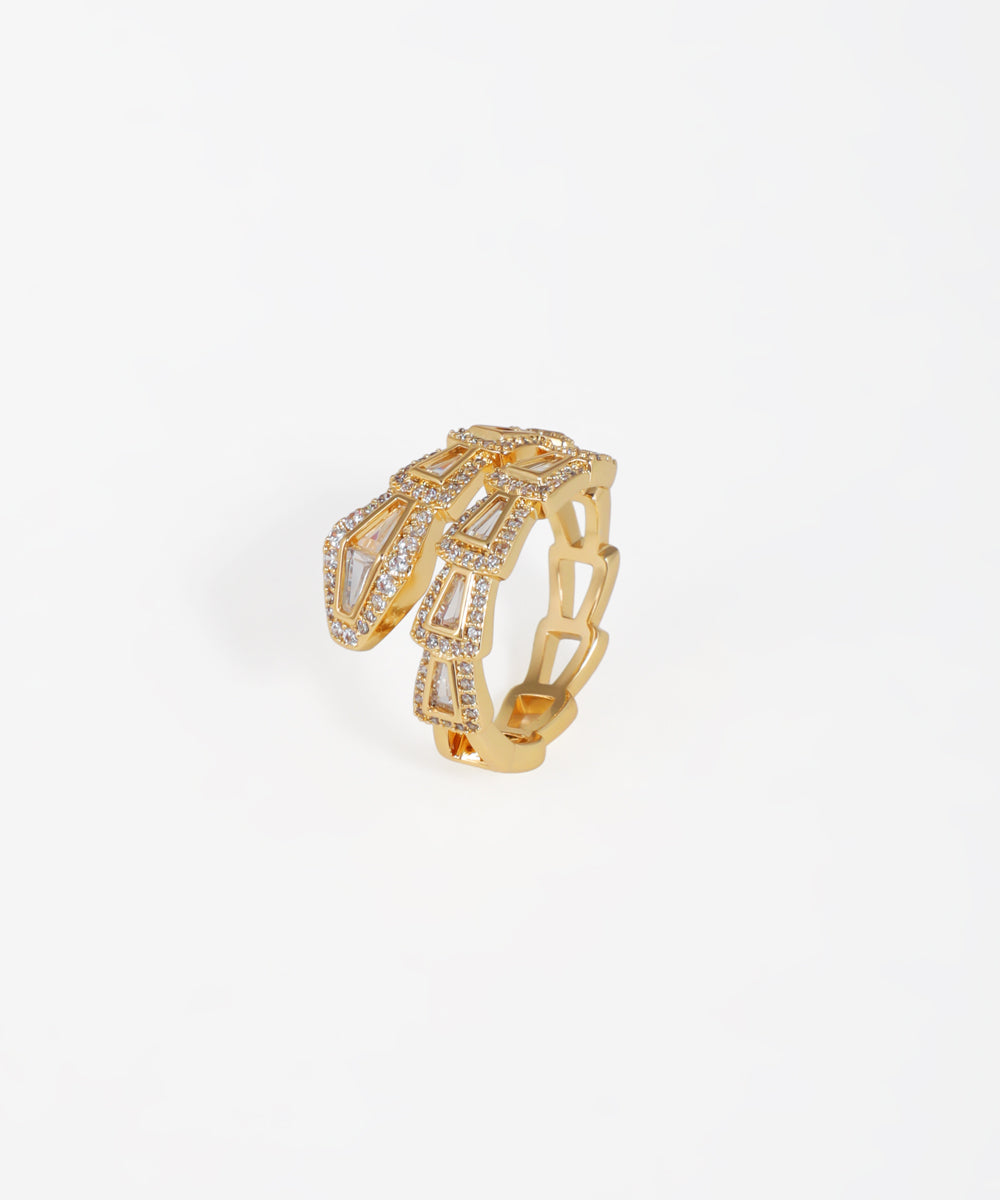 Snake Motif Wrap Around Ring | Stylika
