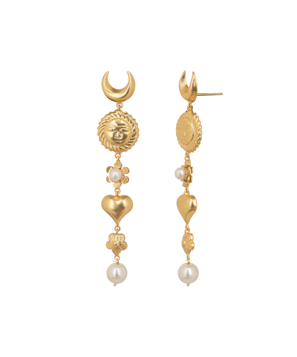 Moon Sun Love Earrings | Stylika