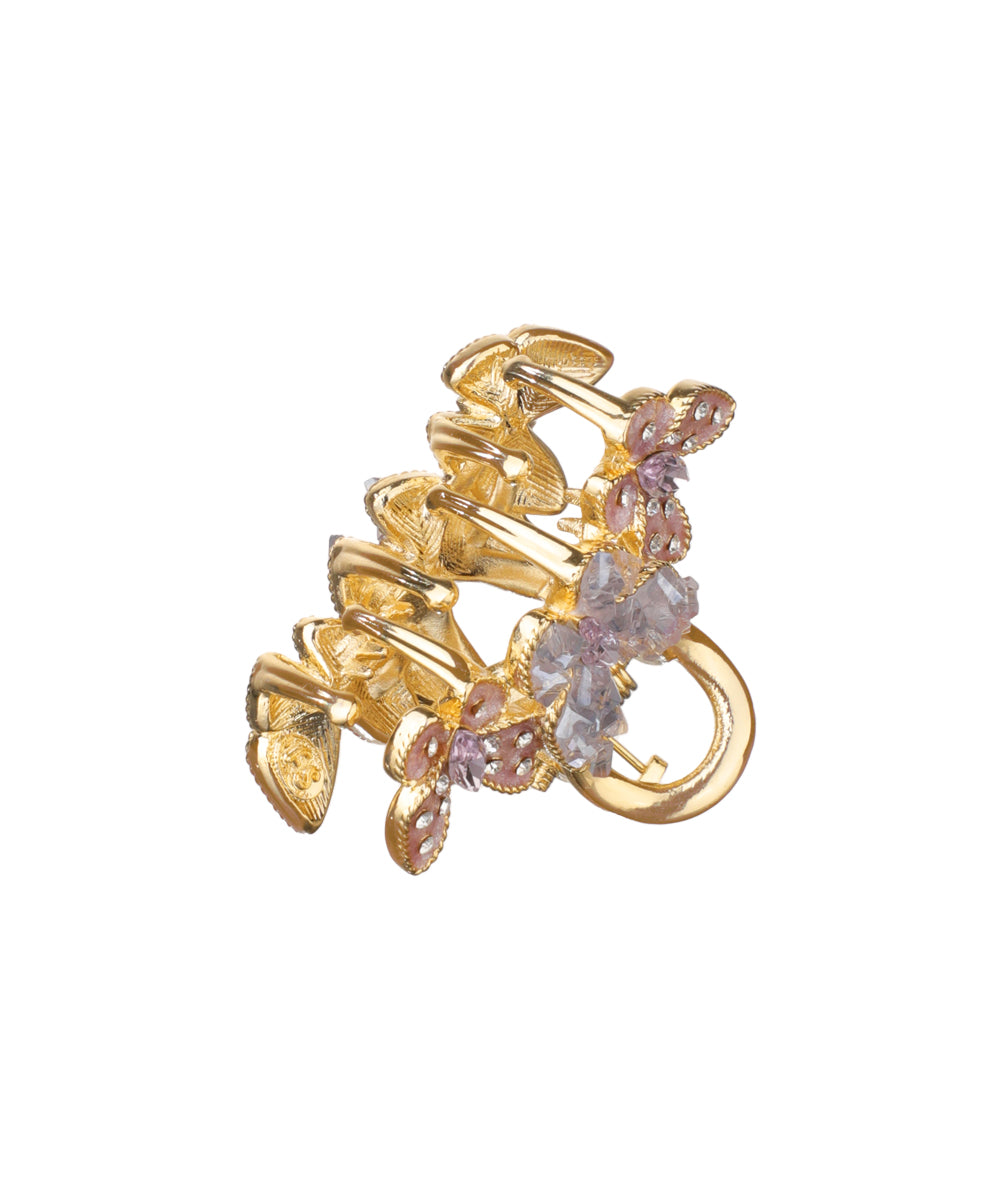 Ornate Butterfly Cluster Hair Claw Clip Accessory | Stylika