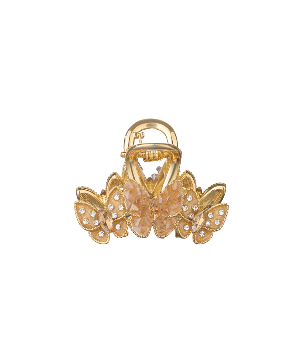 Ornate Butterfly Cluster Hair Claw Clip Accessory | Stylika