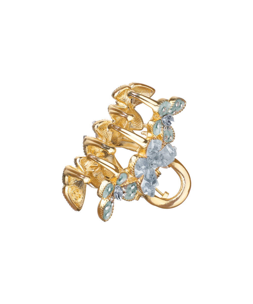 Ornate Butterfly Cluster Hair Claw Clip Accessory | Stylika