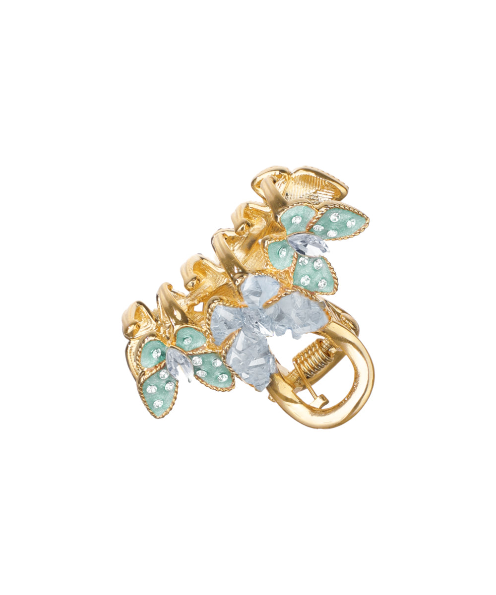 Ornate Butterfly Cluster Hair Claw Clip Accessory | Stylika