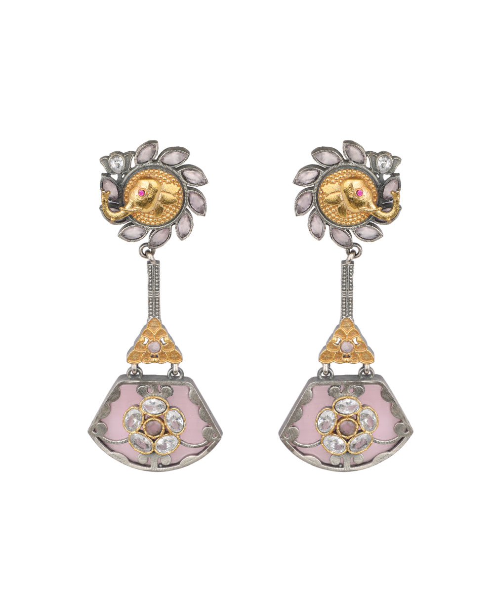 Elephant Fan Drop Earrings | Stylika