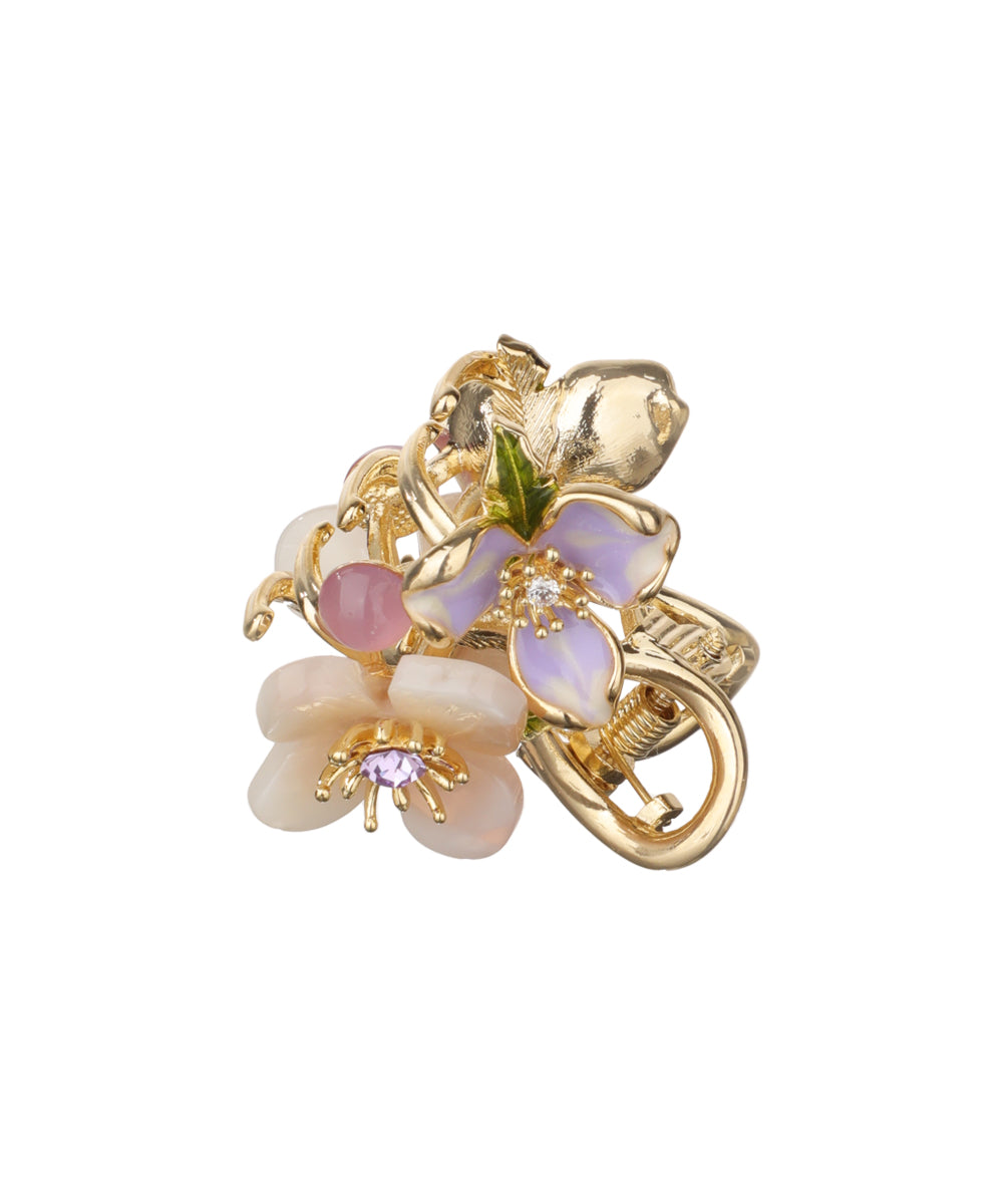 Garden-Inspired Floral Hair Claw Clip for Updos | Stylika