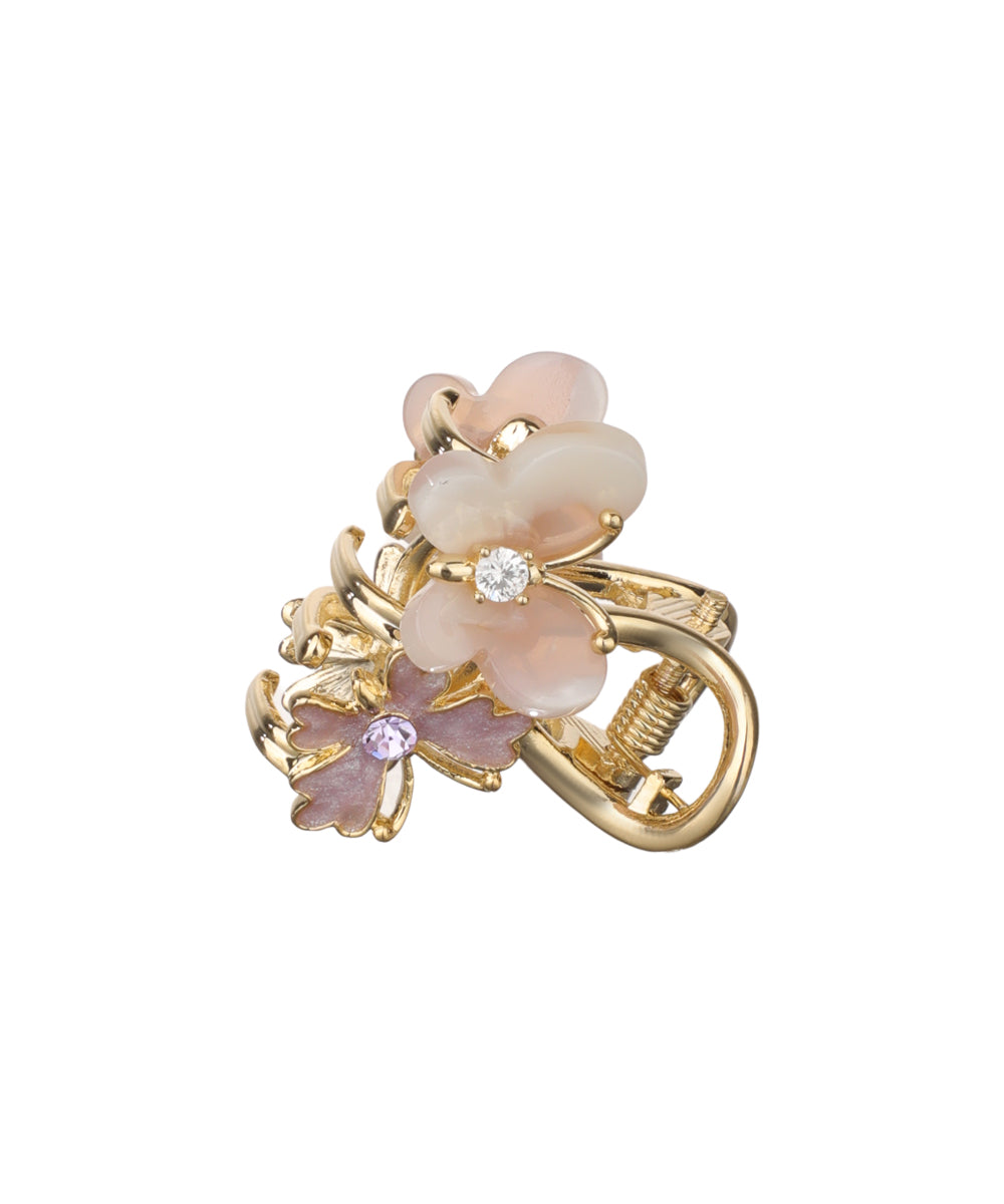Floral Butterfly Mini Claw Clip | Stylika