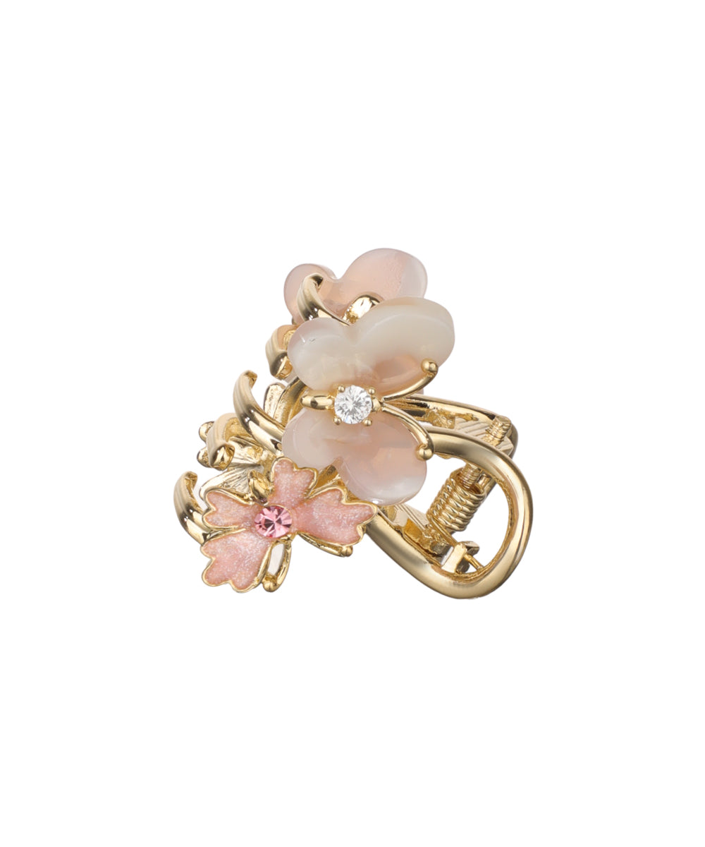 Floral Butterfly Mini Claw Clip | Stylika