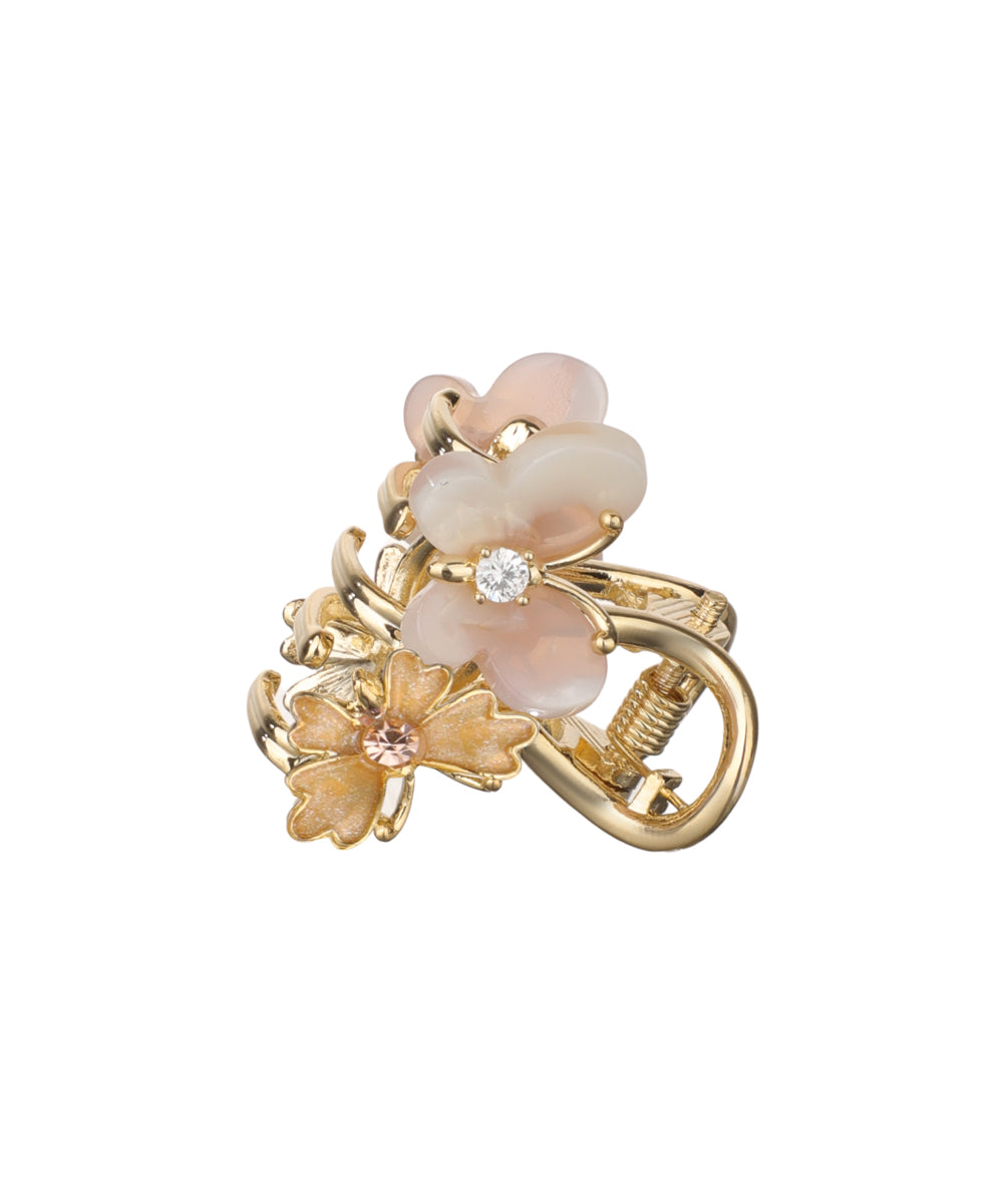 Floral Butterfly Mini Claw Clip | Stylika
