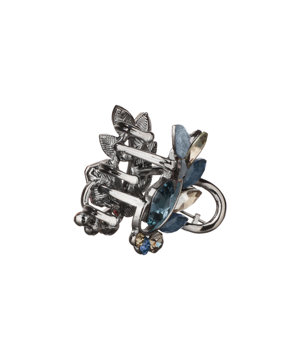 Sculpted Floral Stone Claw Clip | Stylika