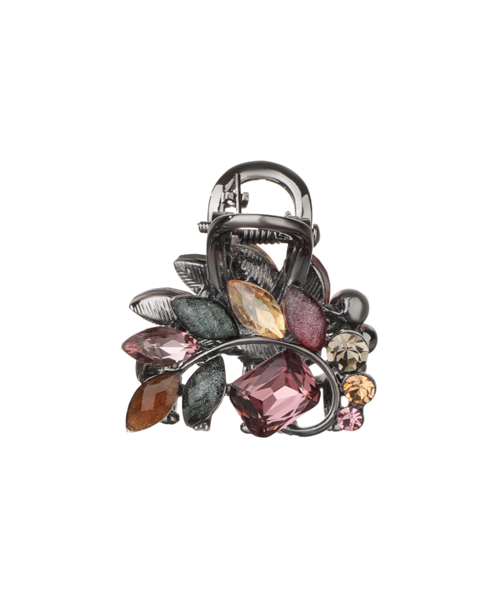 Sculpted Floral Stone Claw Clip | Stylika