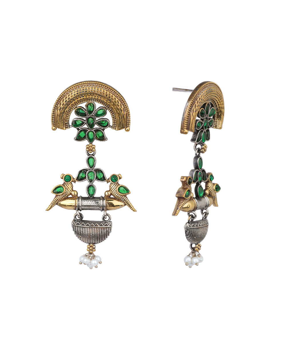 Bird Motif Drop Earrings | Stylika
