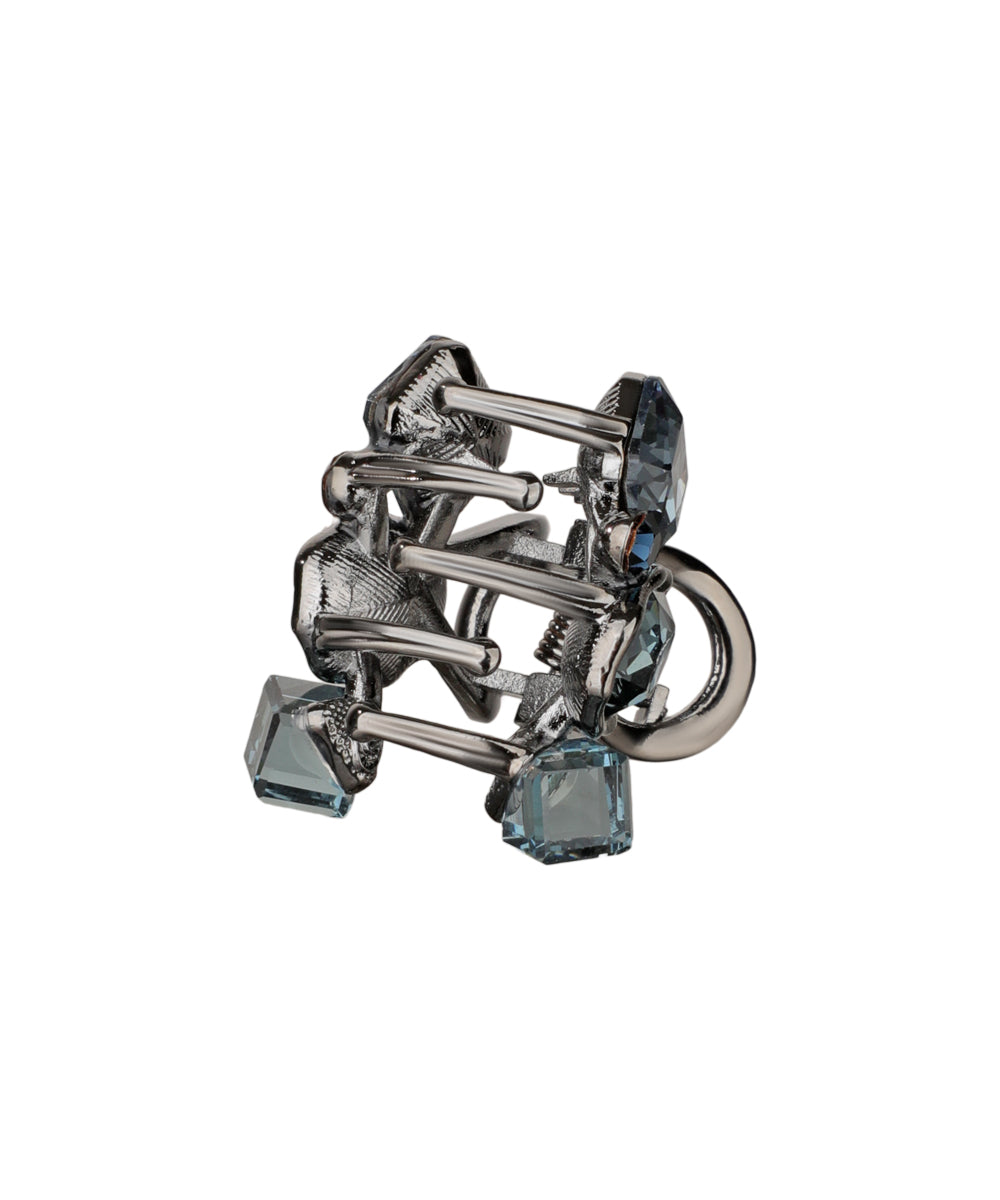Bold Multi-Cut Stone Embellished Claw Clip | Stylika