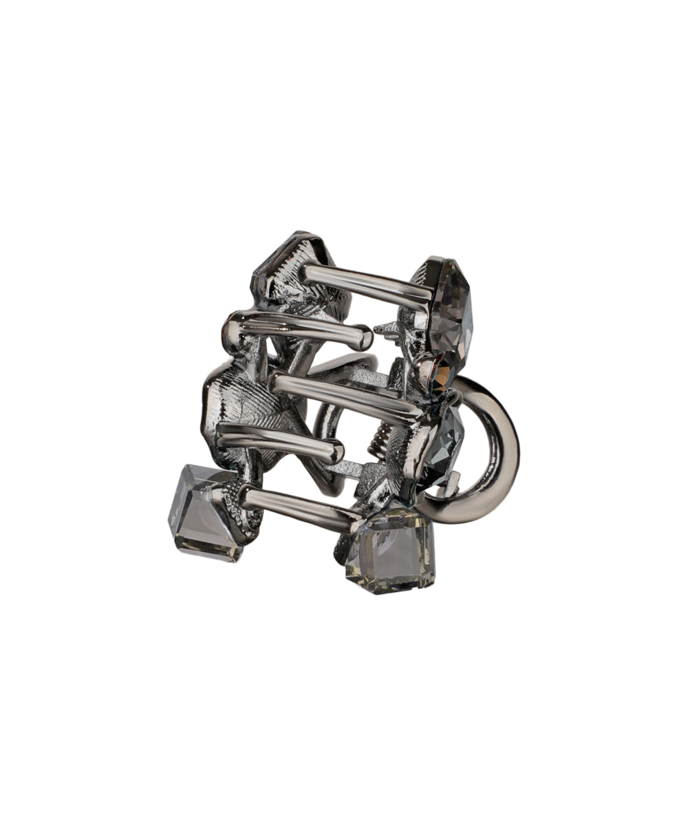 Bold Multi-Cut Stone Embellished Claw Clip | Stylika