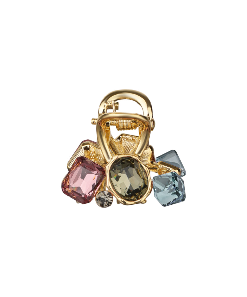 Bold Multi-Cut Stone Embellished Claw Clip | Stylika