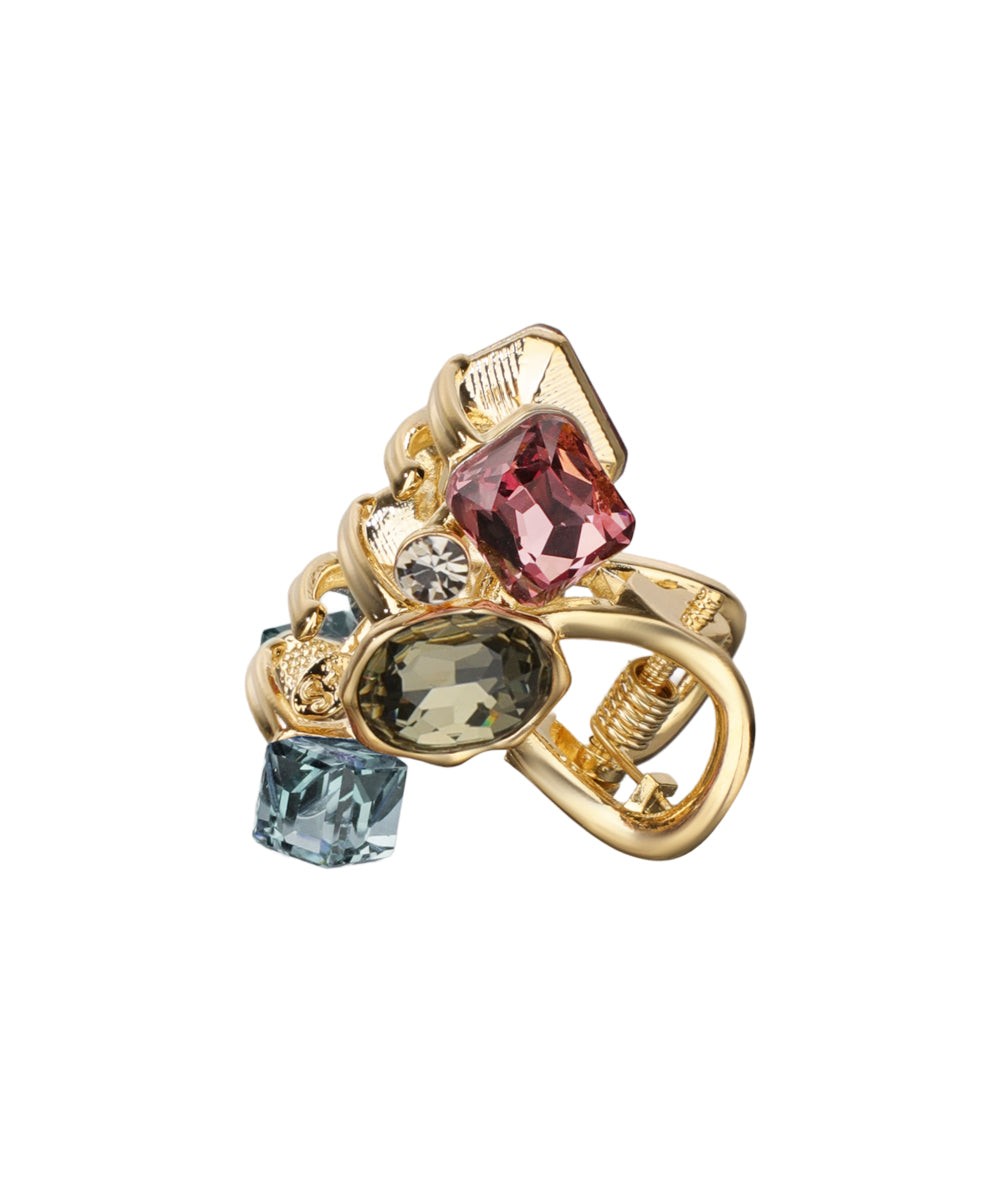 Bold Multi-Cut Stone Embellished Claw Clip | Stylika