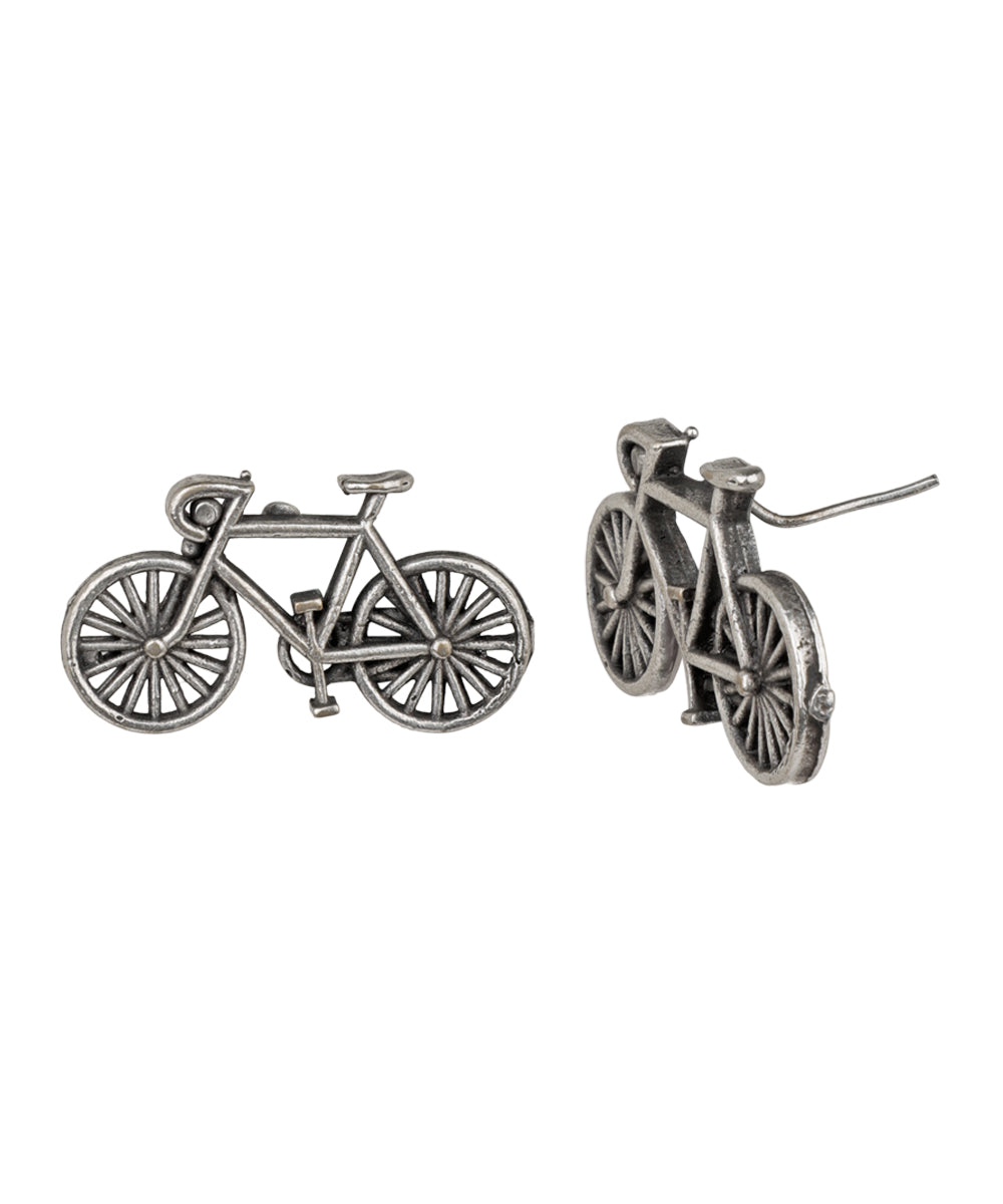 Bicycle Motif Stud Earrings for Everyday Wear | Stylika