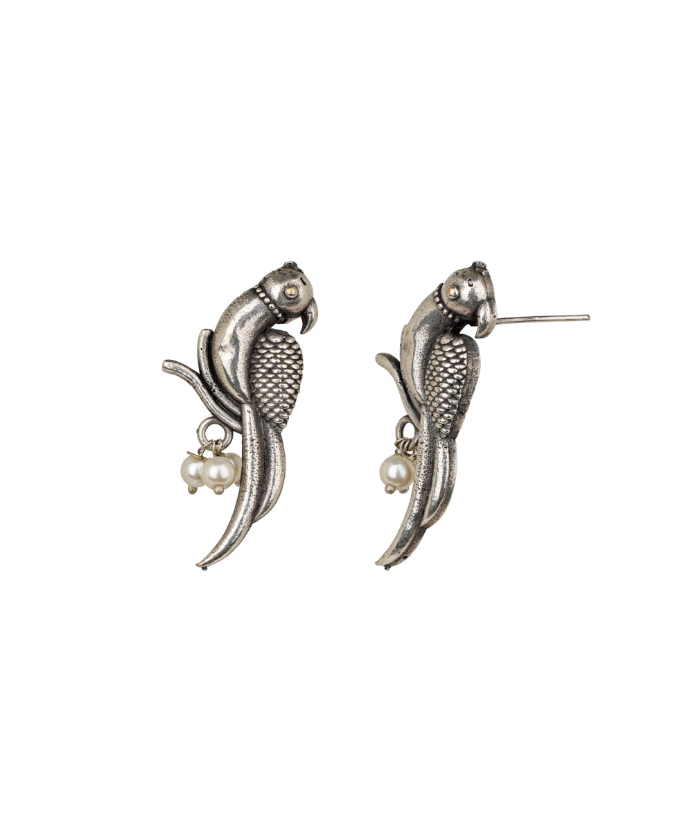 Parrot Motif Drop Earrings | Stylika
