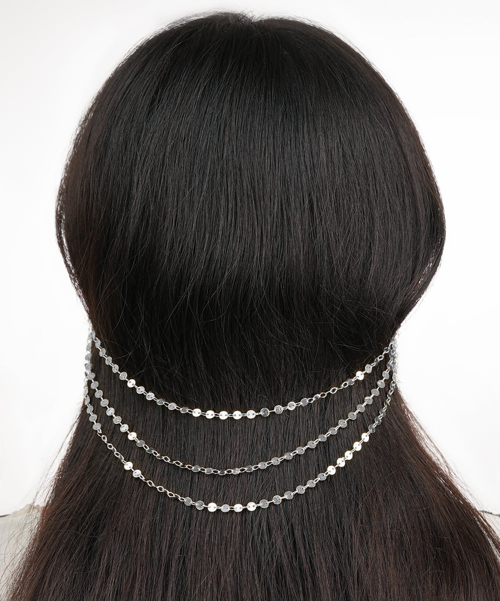 Minimalistic Ear Cuff Hair Chain | STYLIKA