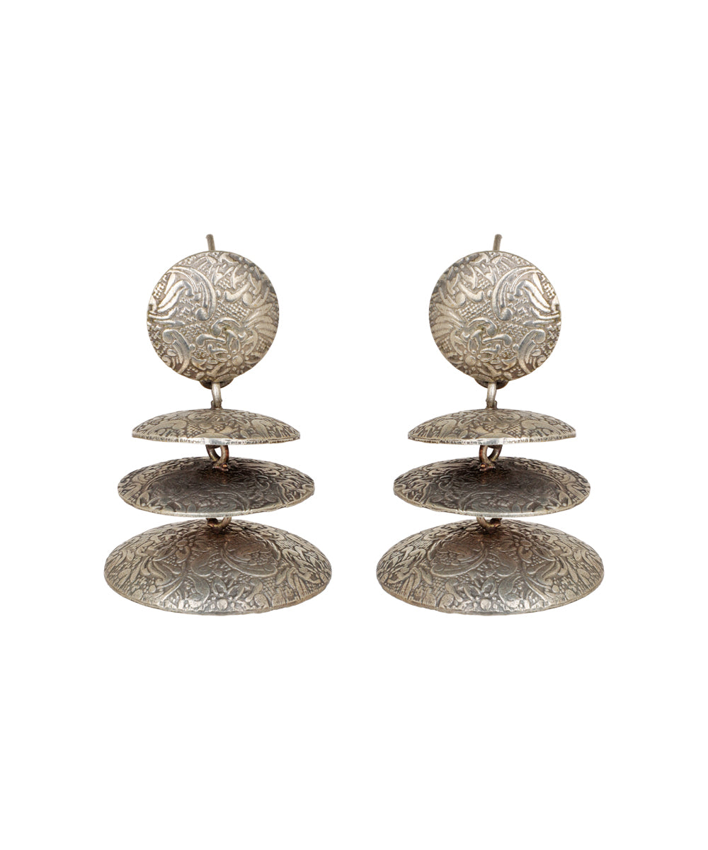 Tiered Disk Drop Earrings | Stylika