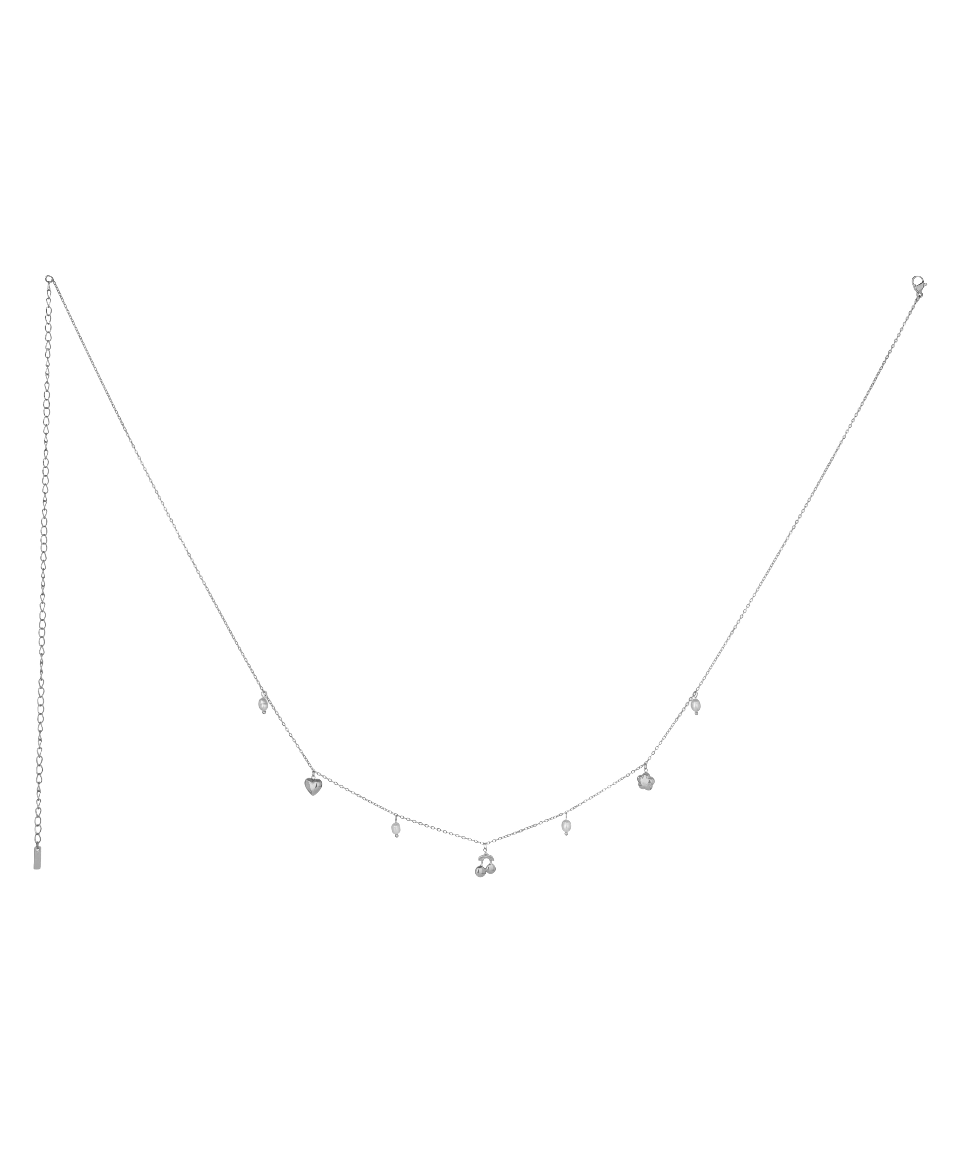 Heart & Charm Dangle Waist Chain | Stylika