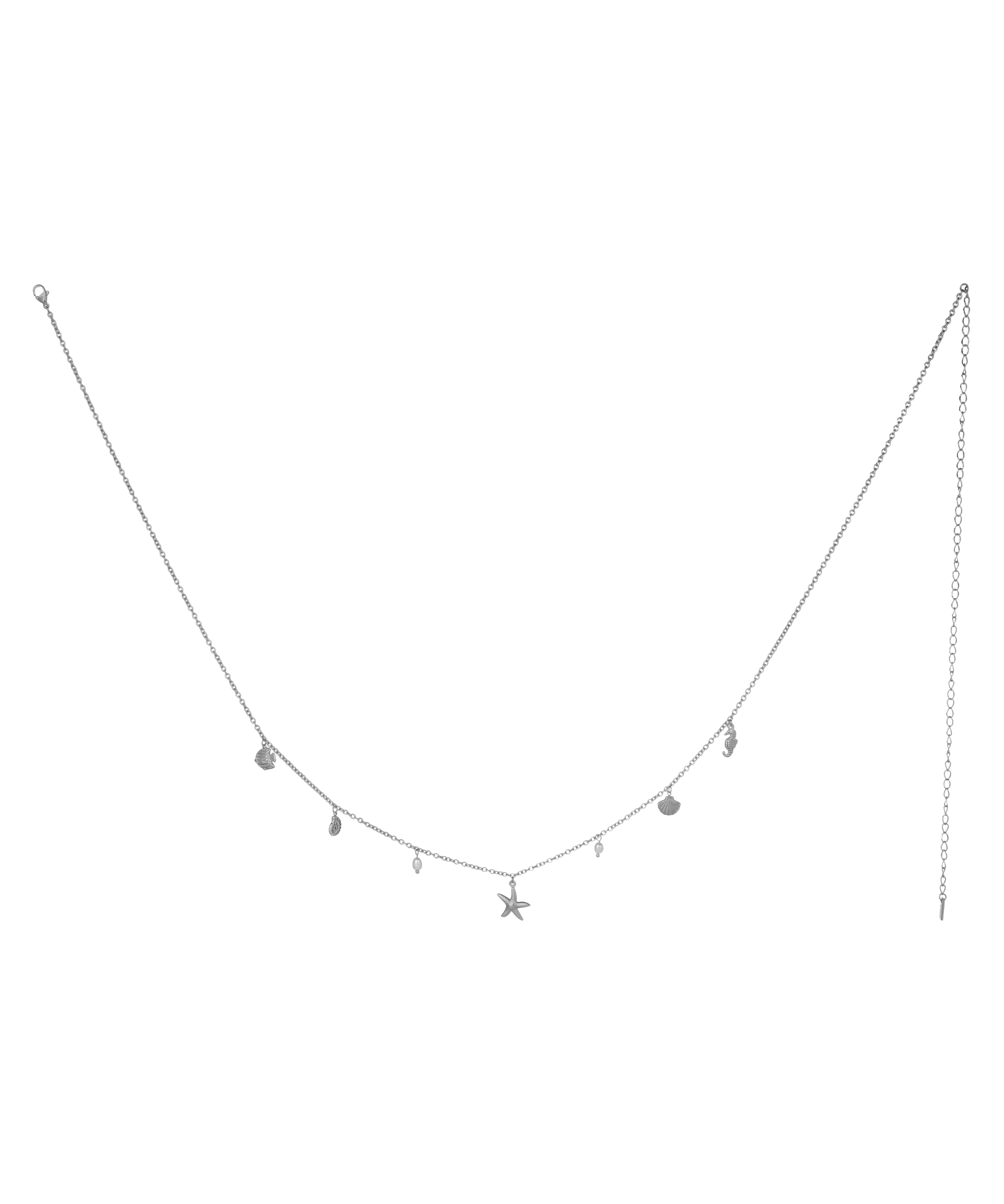 Delicate Seashell Starfish Charm Dainty Waist Chain | Stylika
