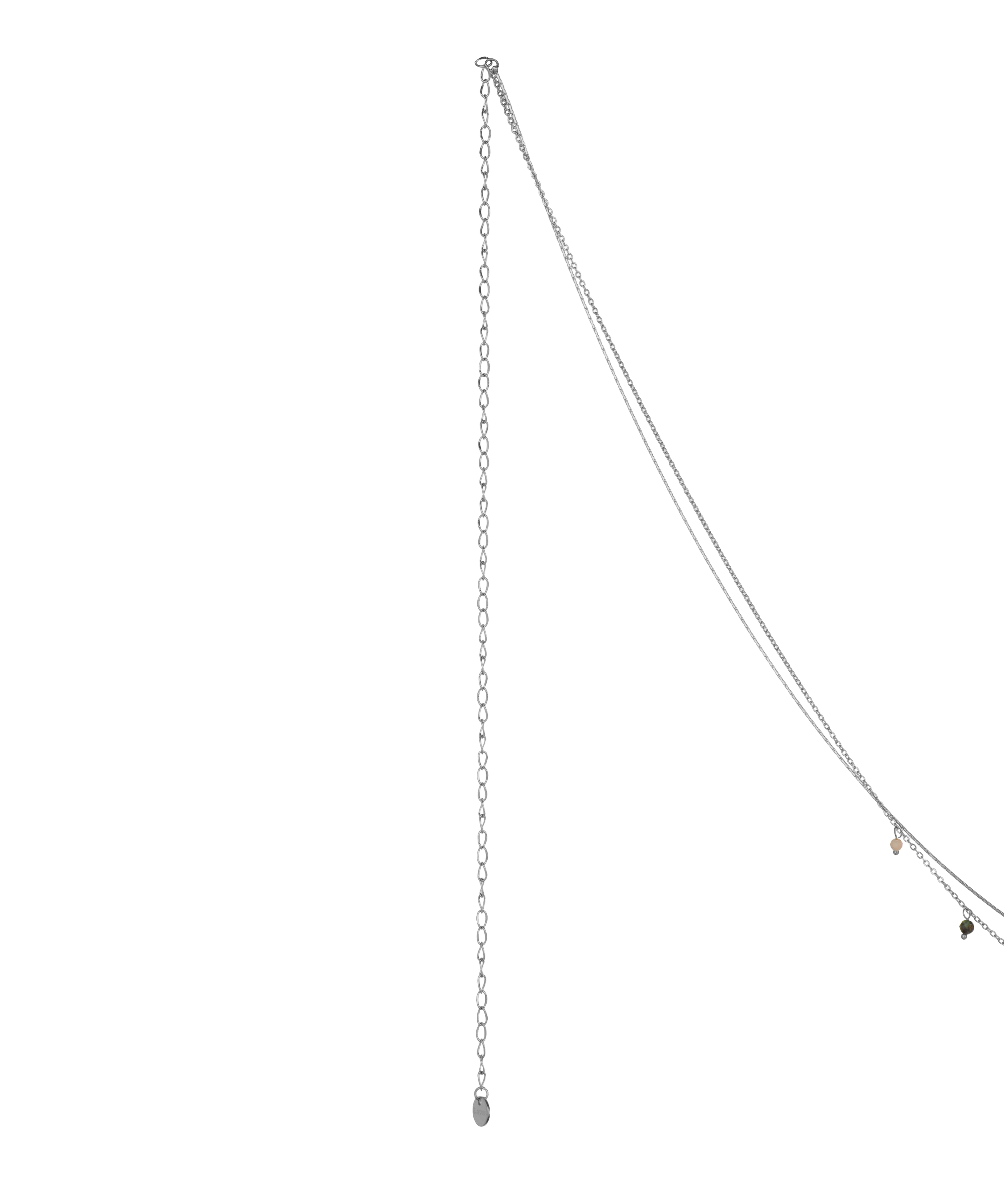 Delicate Layered Waist Chain with Colorful Drops | Stylika