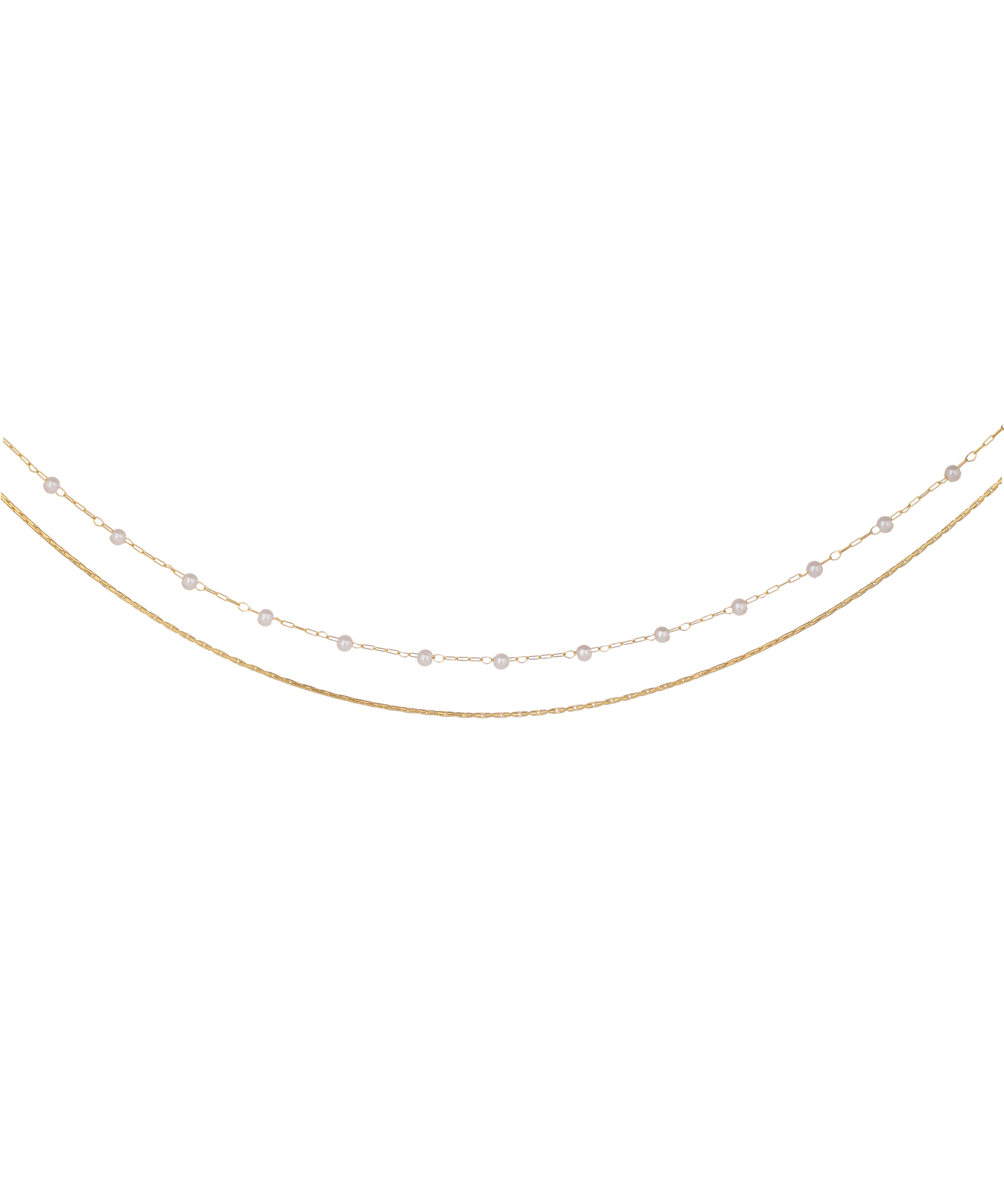 Minimal Layered Waist Chain with Beaded Detail | Stylika